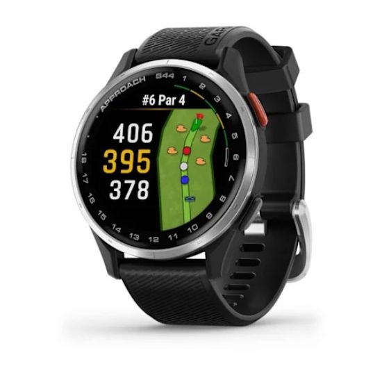 Garmin Approach S44 43 mm / Black, watch face and strap