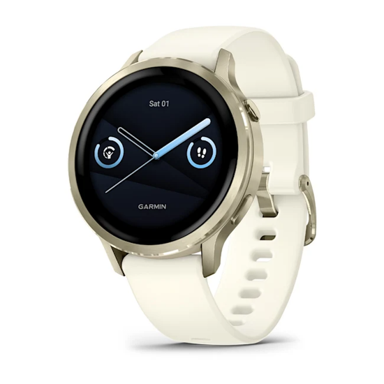 Garmin Venu 4 41 mm / Beige / Lunar Gold, watch face and strap