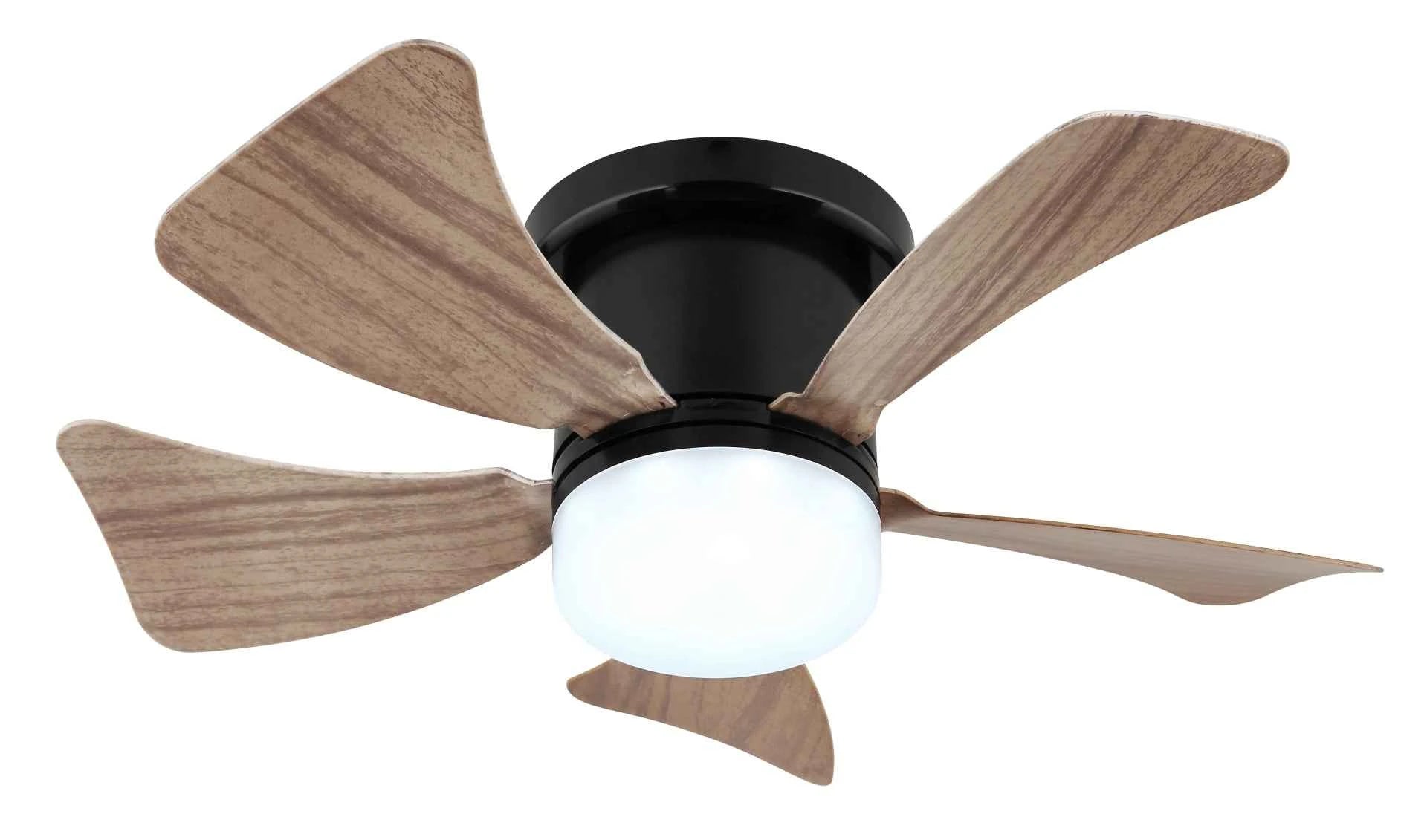 GLOBO HINES Ceiling Fan Black Wood Look LED 10W 03609H | Buy in Kenya | Red Rhino