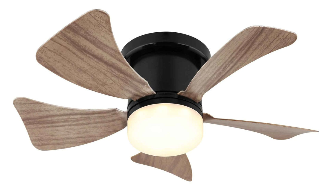 GLOBO HINES Ceiling Fan Black Wood Look LED 10W 03609H | Buy in Kenya | Red Rhino
