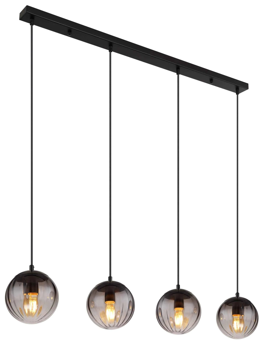 GLOBO DALLERTA Pendant Light Black Smoked Glass 4xE27 15216-4 | Buy in Kenya | Red Rhino