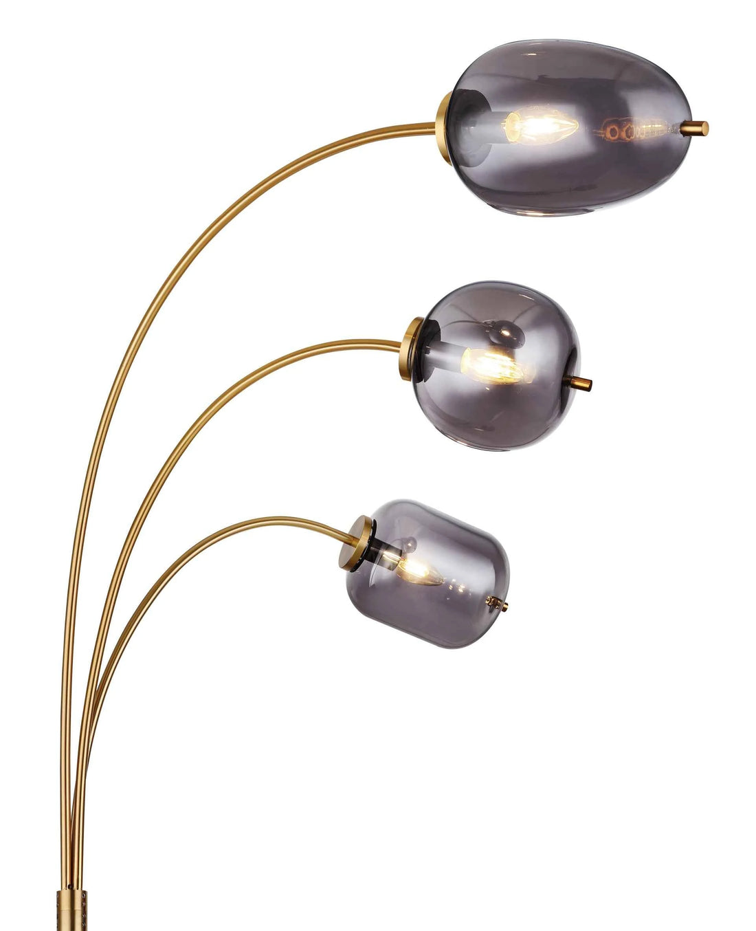 GLOBO BLACKY I Floor Lamp Brass Smoked Glass 3xE14 15345-3SMM | Buy in Kenya | Red Rhino