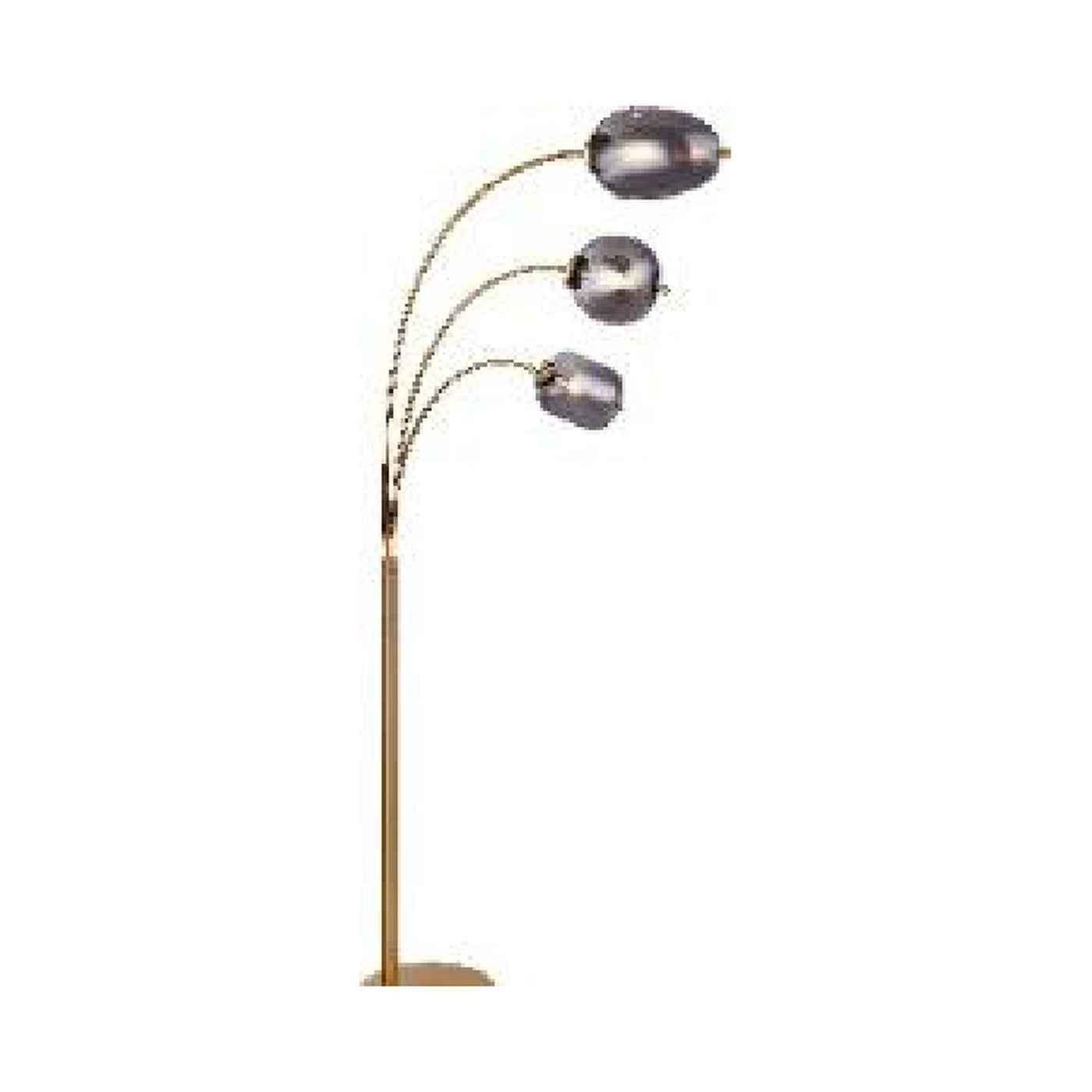 GLOBO BLACKY I Floor Lamp Brass Smoked Glass 3xE14 15345-3SMM | Buy in Kenya | Red Rhino