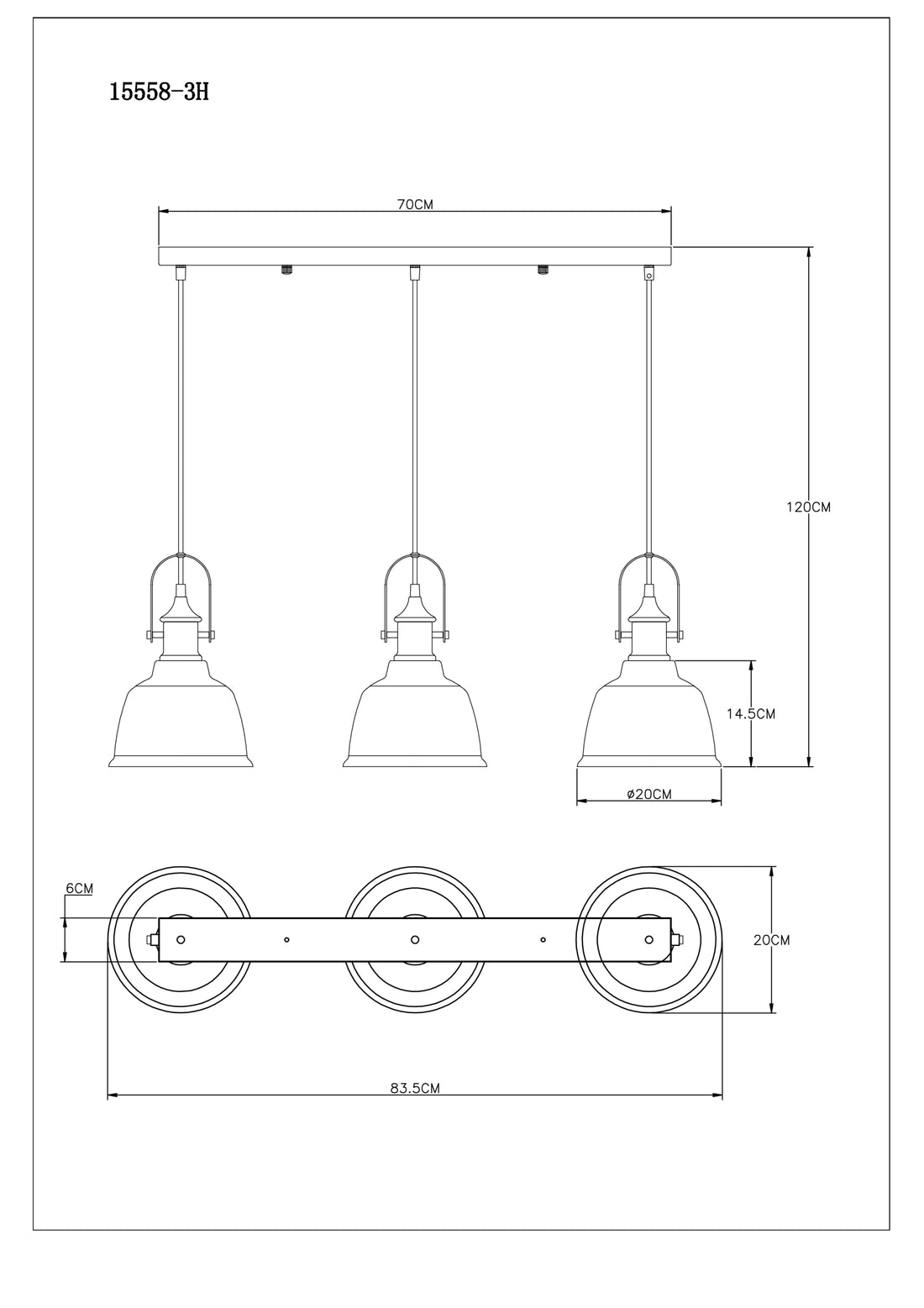 Globo 15558-3H additional product view 5
