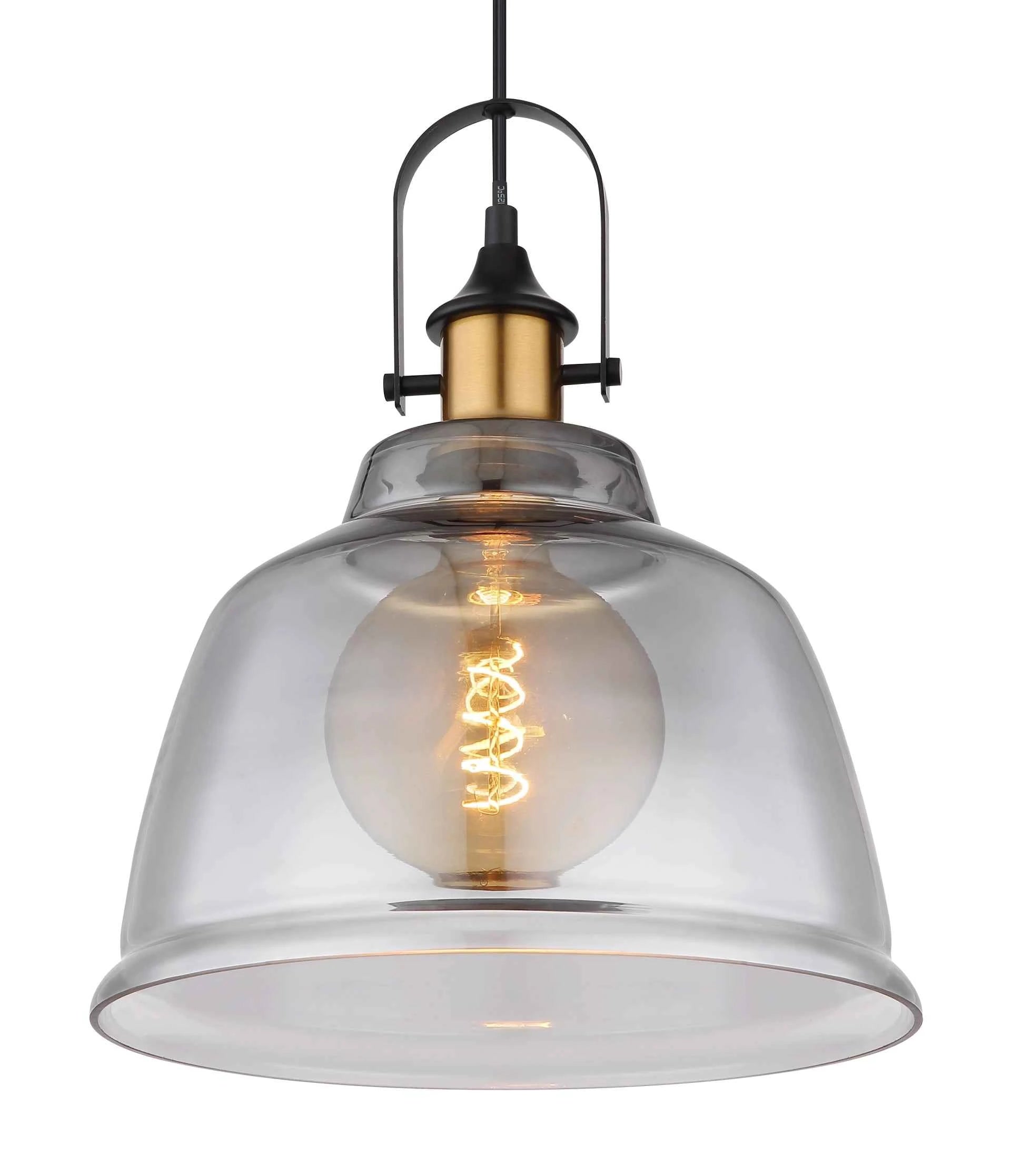 GLOBO Pendant Light Black Brass Glass E27 15558H1 | Buy in Kenya | Red Rhino