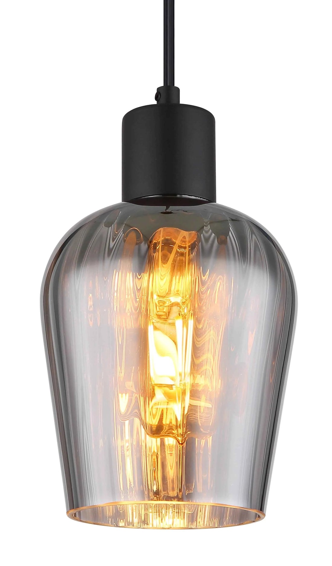 GLOBO Pendant Light Black Smoked Glass E27 15627 | Buy in Kenya | Red Rhino