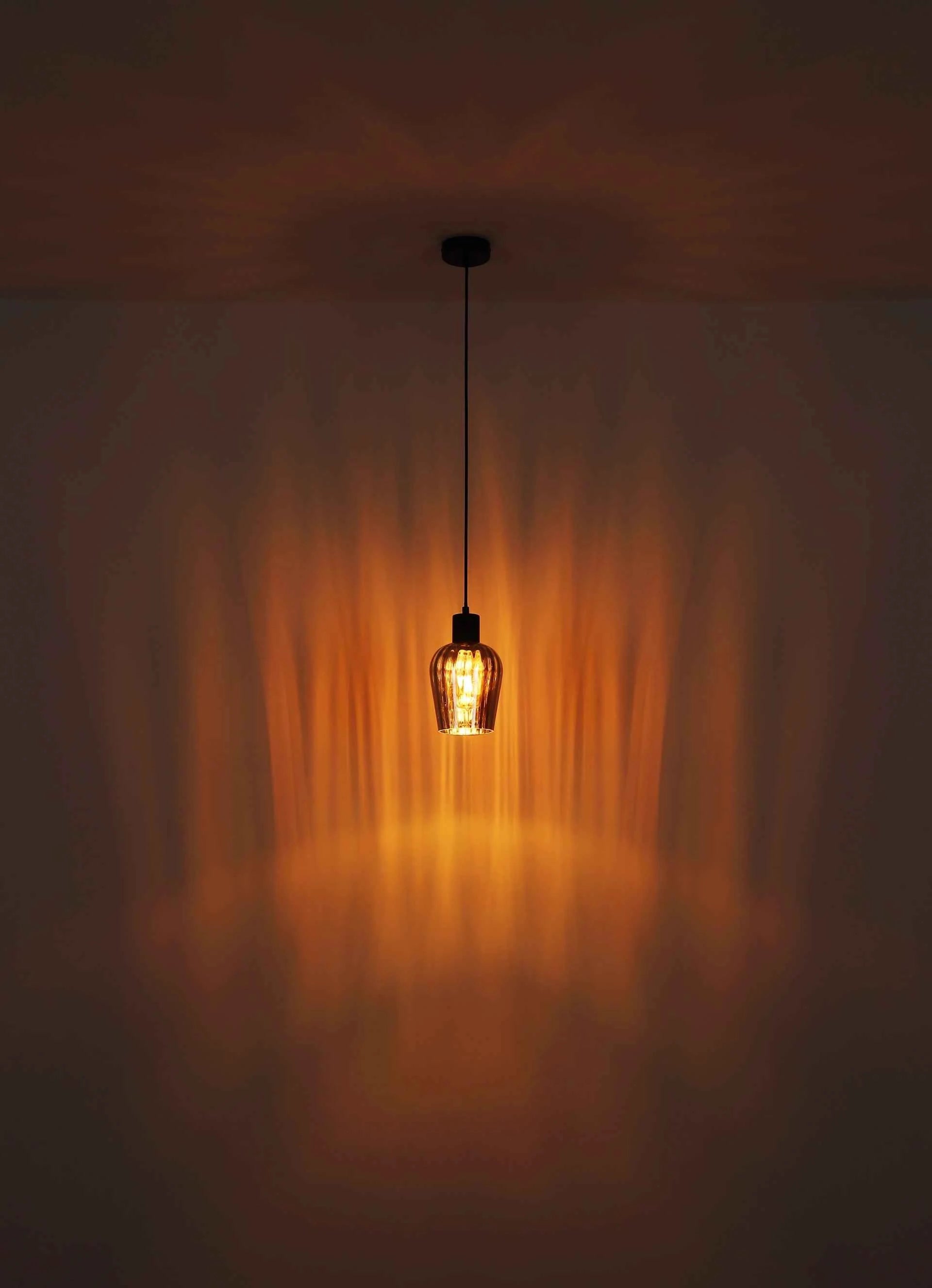 GLOBO Pendant Light Black Smoked Glass E27 15627 | Buy in Kenya | Red Rhino
