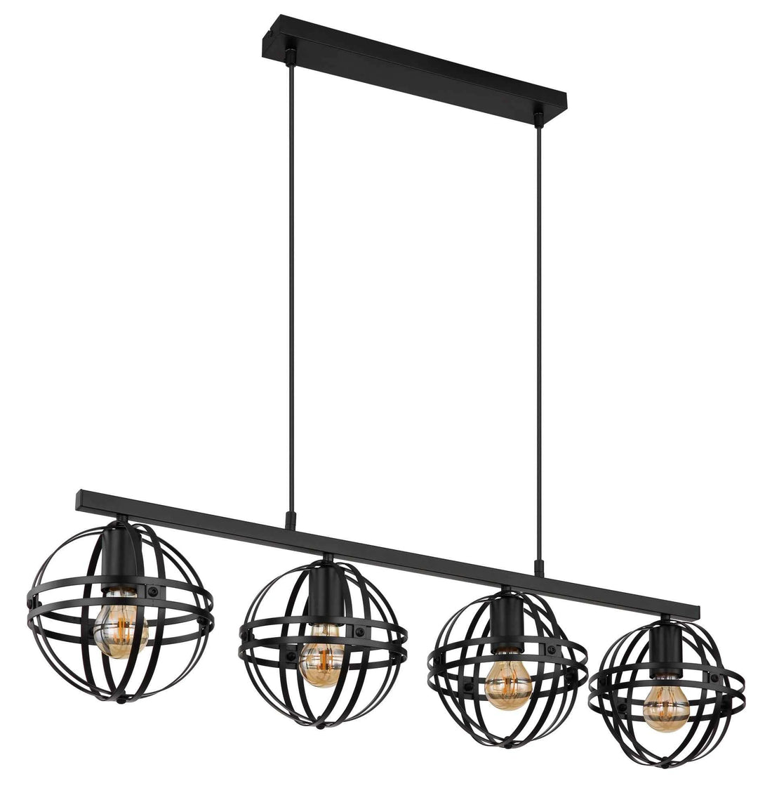 GLOBO Pendant Light Black 4xE27 15639-4H1 | Buy in Kenya | Red Rhino
