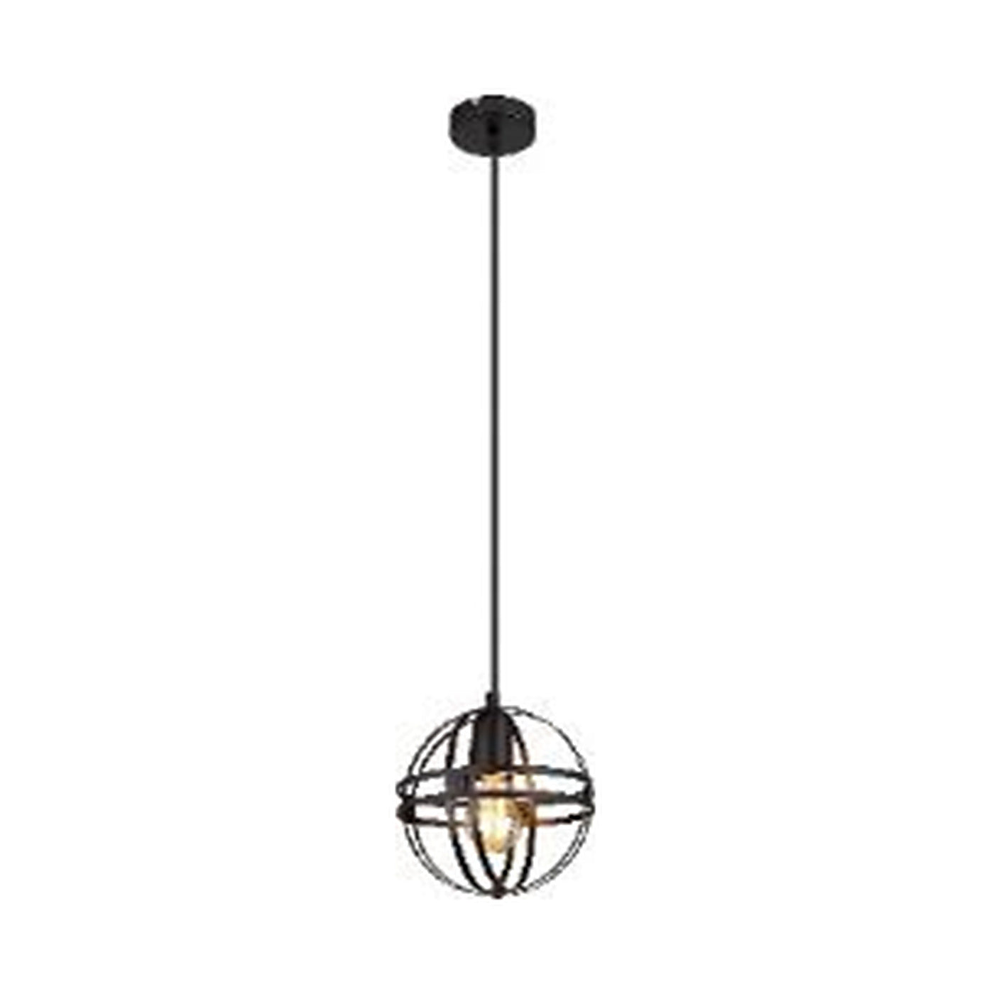 GLOBO Pendant Light Black E27 15639H - square hero product image