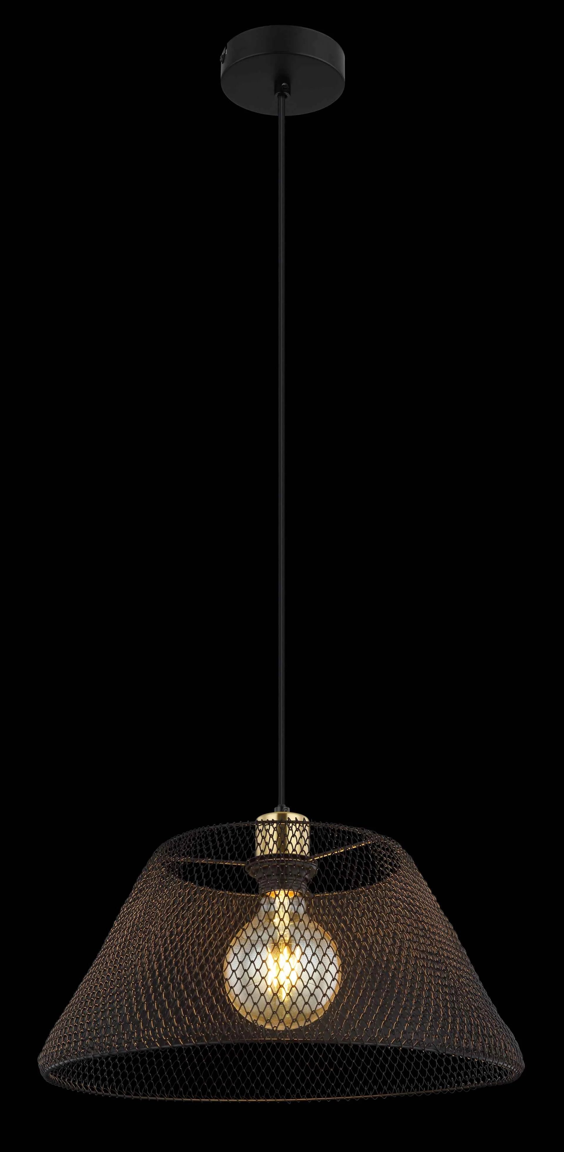 GLOBO Pendant Light Black Gold Antique Mesh E27 15646H1 | Buy in Kenya | Red Rhino