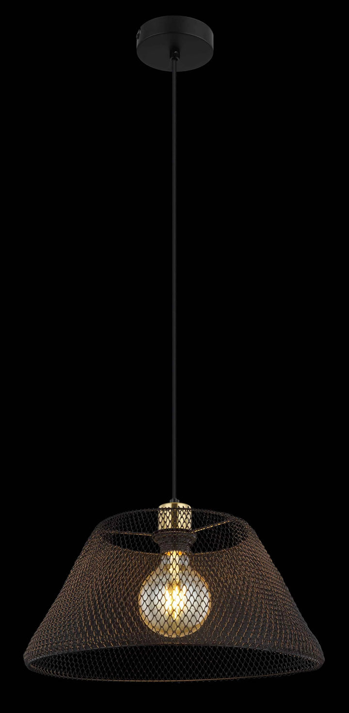 GLOBO Pendant Light Black Gold Antique Mesh E27 15646H1 | Buy in Kenya | Red Rhino