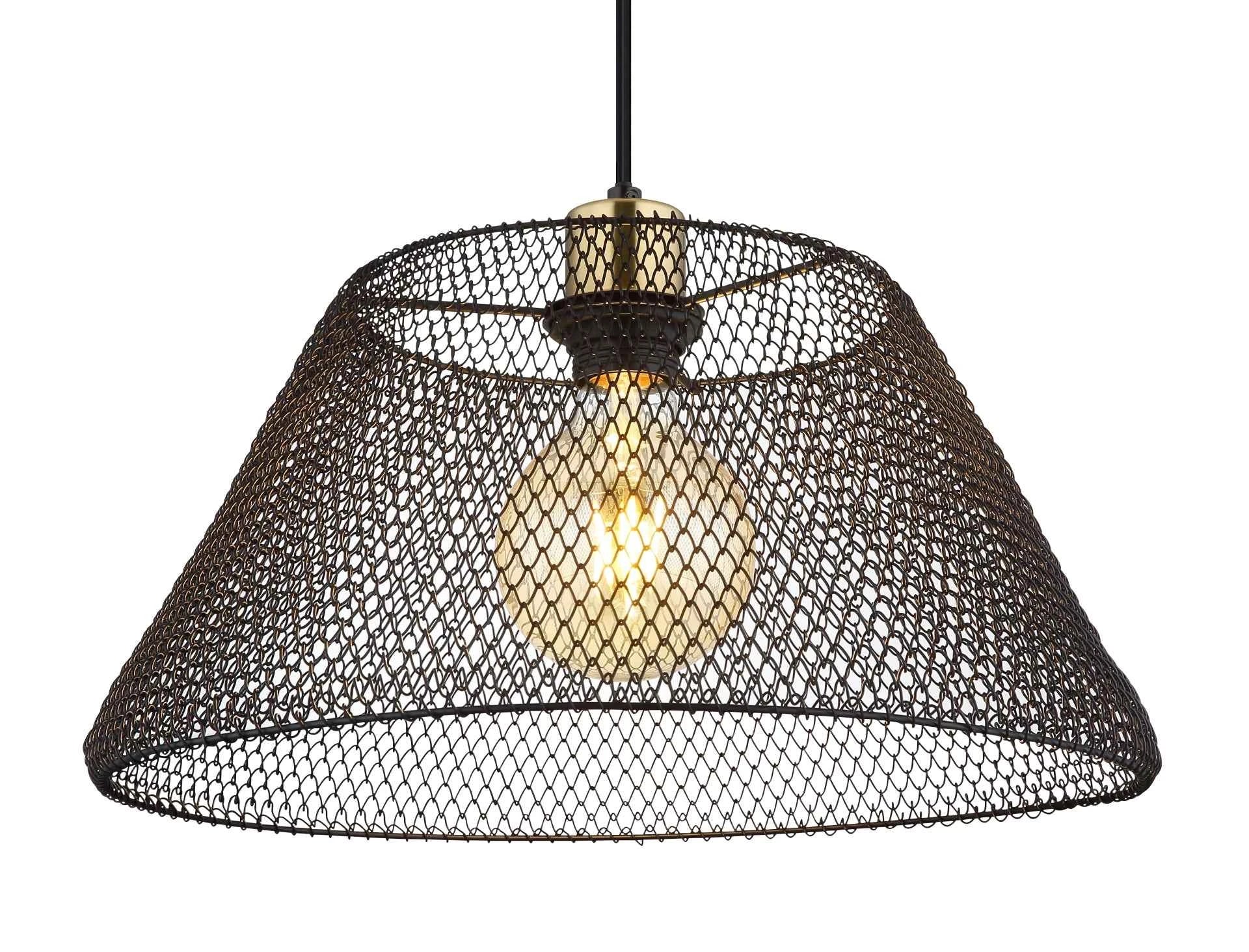 GLOBO Pendant Light Black Gold Antique Mesh E27 15646H1 | Buy in Kenya | Red Rhino