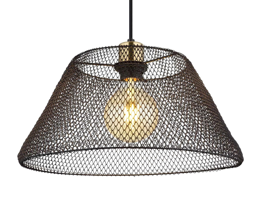 GLOBO Pendant Light Black Gold Antique Mesh E27 15646H1 | Buy in Kenya | Red Rhino