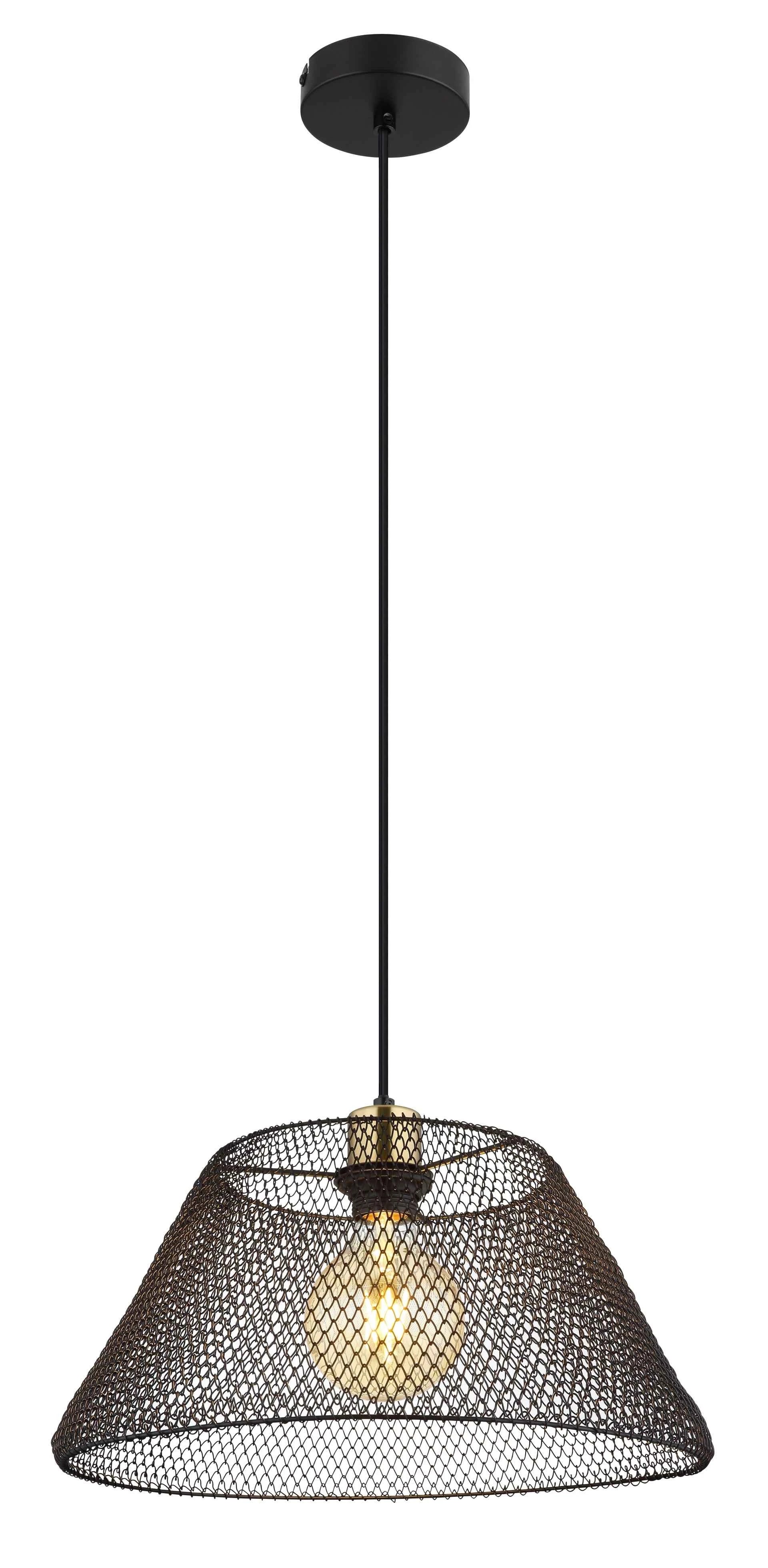 GLOBO Pendant Light Black Gold Antique Mesh E27 15646H1 | Buy in Kenya | Red Rhino