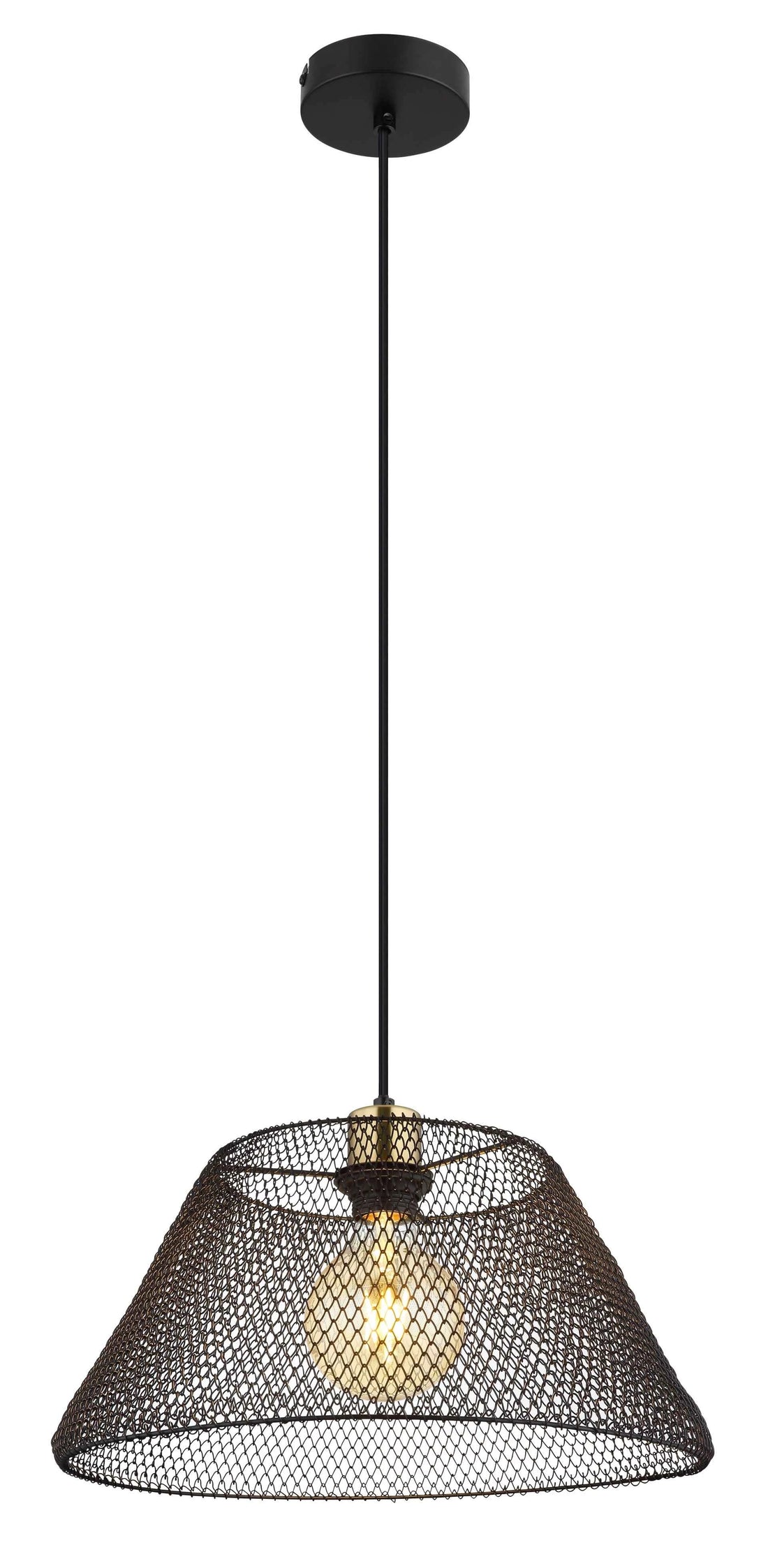 GLOBO Pendant Light Black Gold Antique Mesh E27 15646H1 | Buy in Kenya | Red Rhino