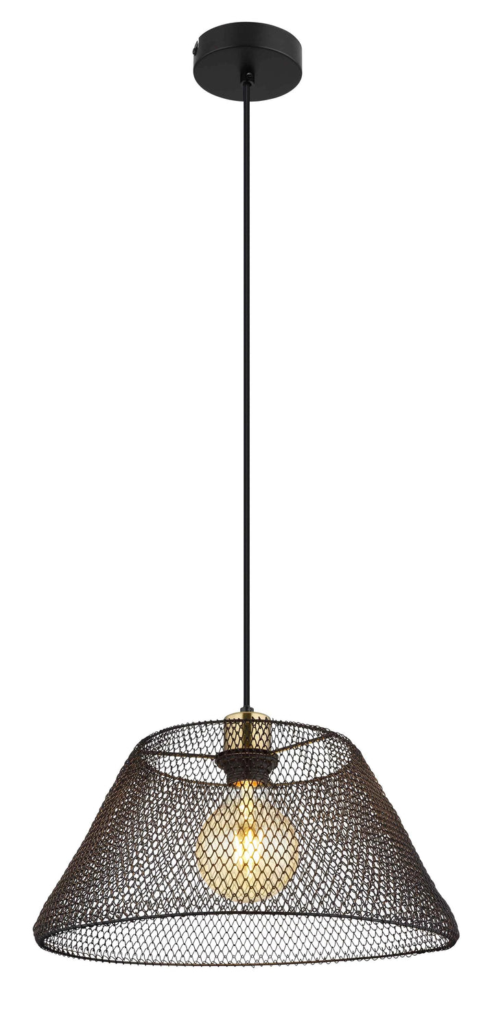 GLOBO Pendant Light Black Gold Antique Mesh E27 15646H1 | Buy in Kenya | Red Rhino