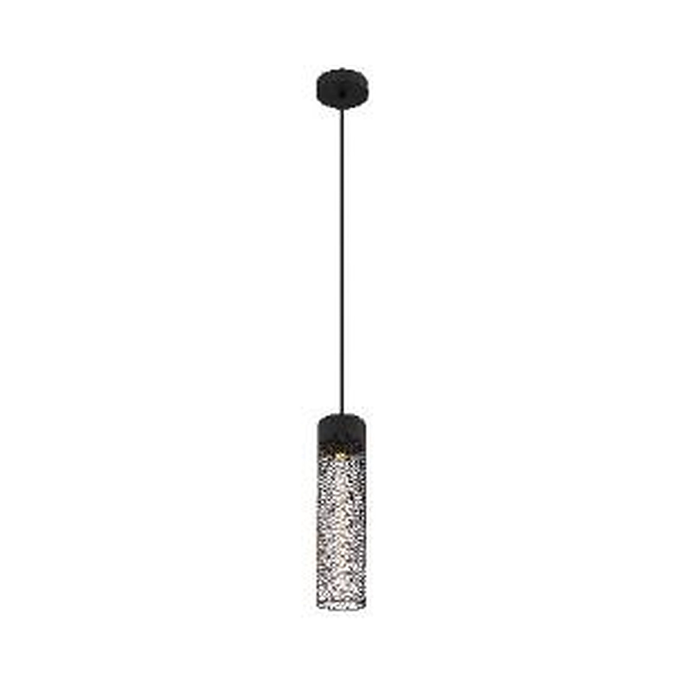 GLOBO Pendant Light Black Mesh E27 15649H - square hero product image