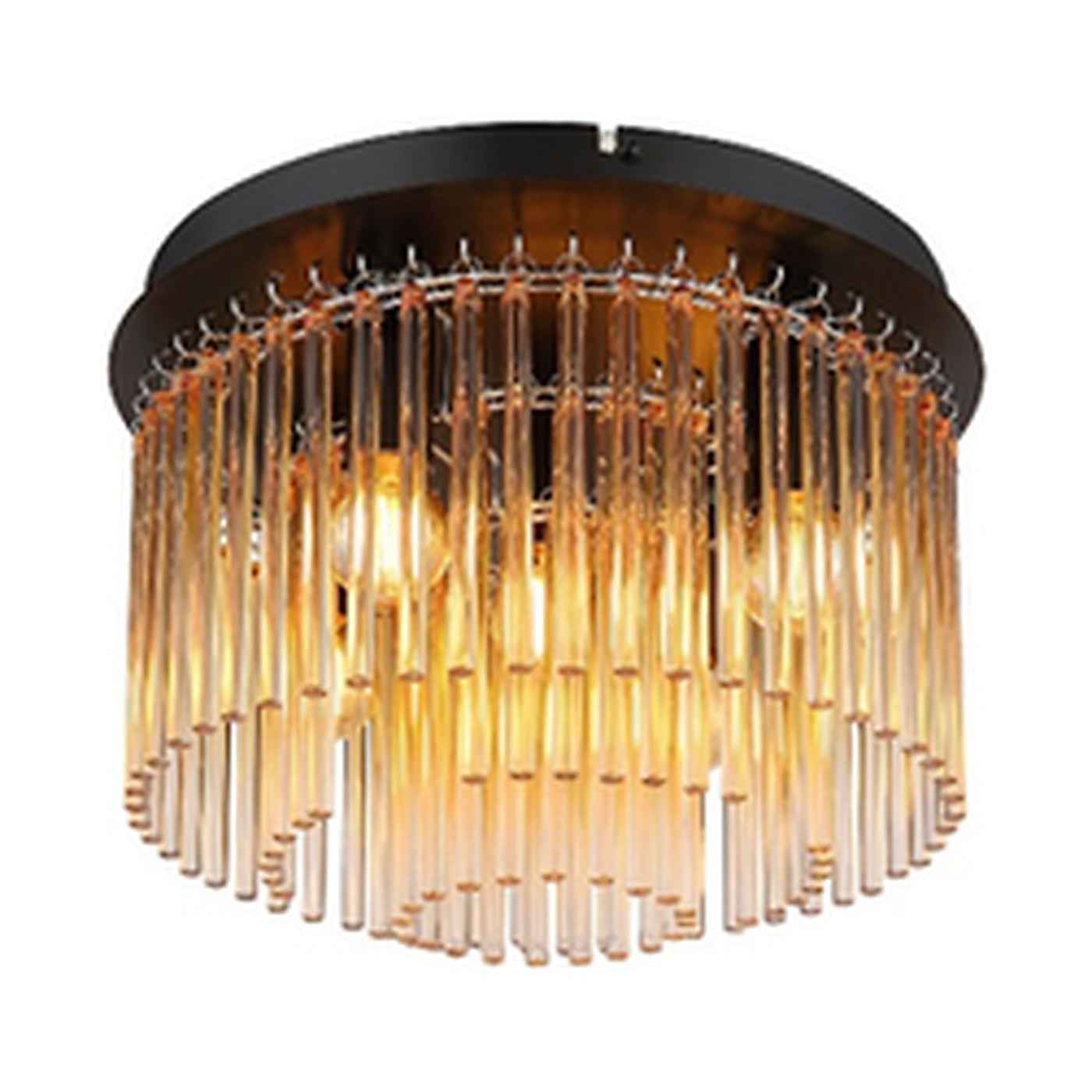 GLOBO Ceiling Light Chrome Amber Glass 5xE14 15698DA | Buy in Kenya | Red Rhino