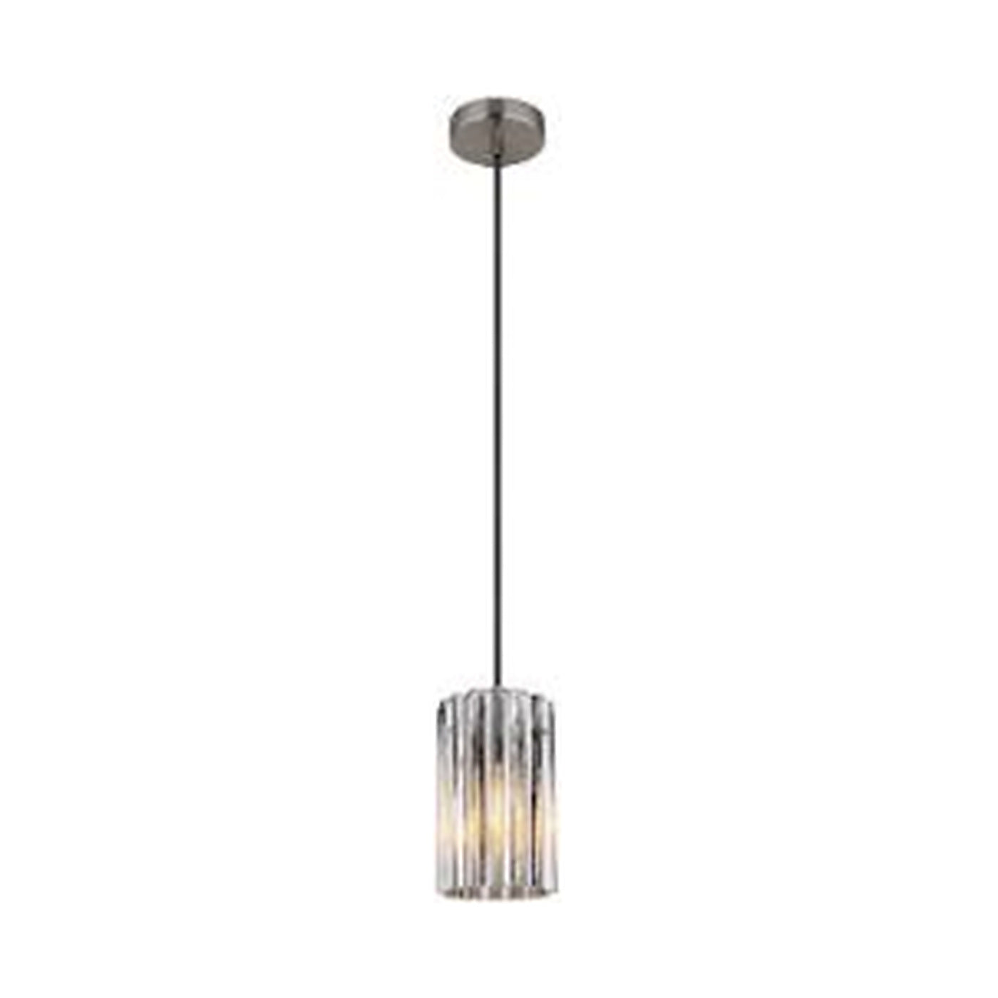 GLOBO Pendant Light Nickel Matt Clear Satin Glass E27 15747H - square hero product image
