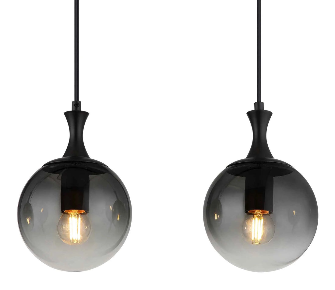 GLOBO Pendant Light Black Smoky Glass 4xE27 15885-4H | Buy in Kenya | Red Rhino
