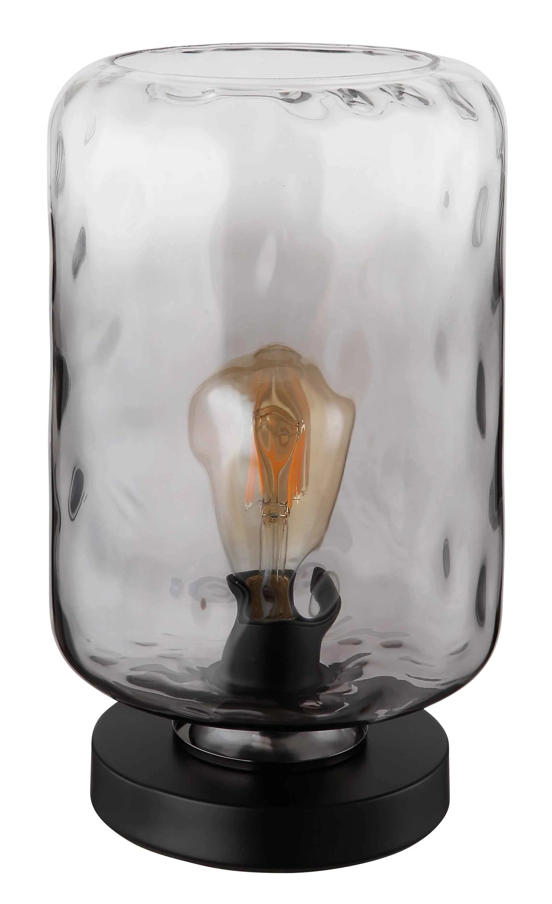 GLOBO Table Lamp Black Smoked Glass E27 16046TS | Buy in Kenya | Red Rhino