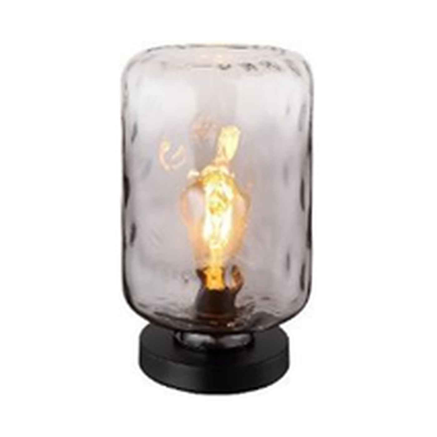 GLOBO Table Lamp Black Smoked Glass E27 16046TS | Buy in Kenya | Red Rhino