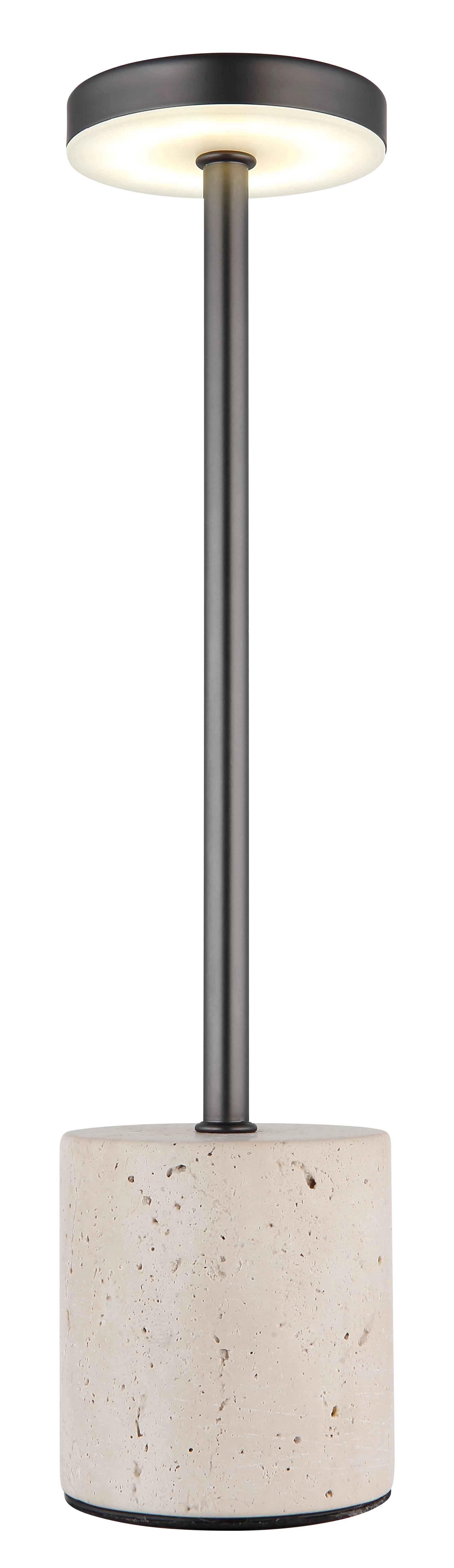 GLOBO Table Lamp Travertine Grey Black Chrome LED 1.2W 21019T | Buy in Kenya | Red Rhino