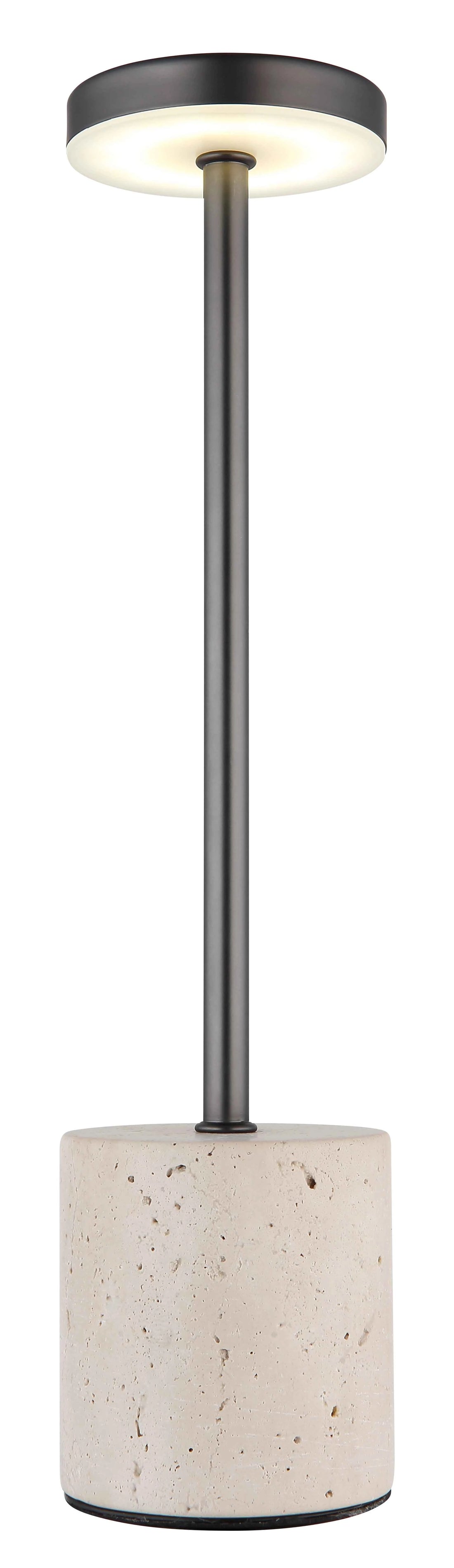 GLOBO Table Lamp Travertine Grey Black Chrome LED 1.2W 21019T | Buy in Kenya | Red Rhino