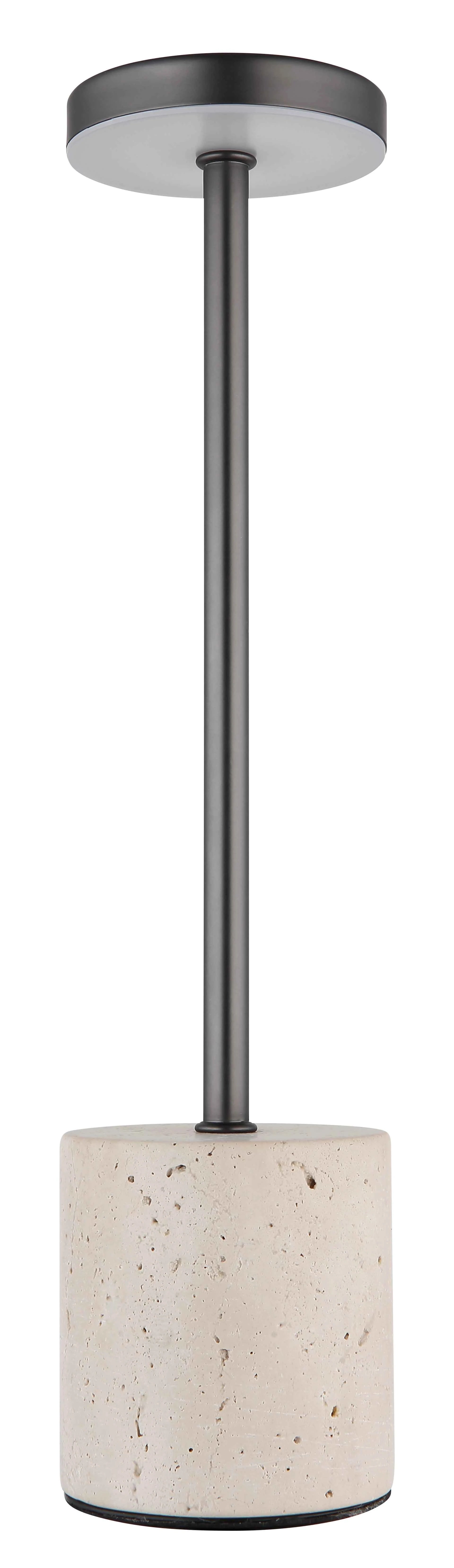 GLOBO Table Lamp Travertine Grey Black Chrome LED 1.2W 21019T | Buy in Kenya | Red Rhino