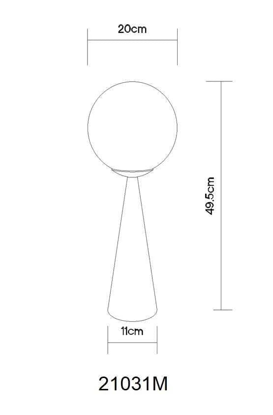 GLOBO Table Lamp Brass Opal Glass E27 21031M | Buy in Kenya | Red Rhino