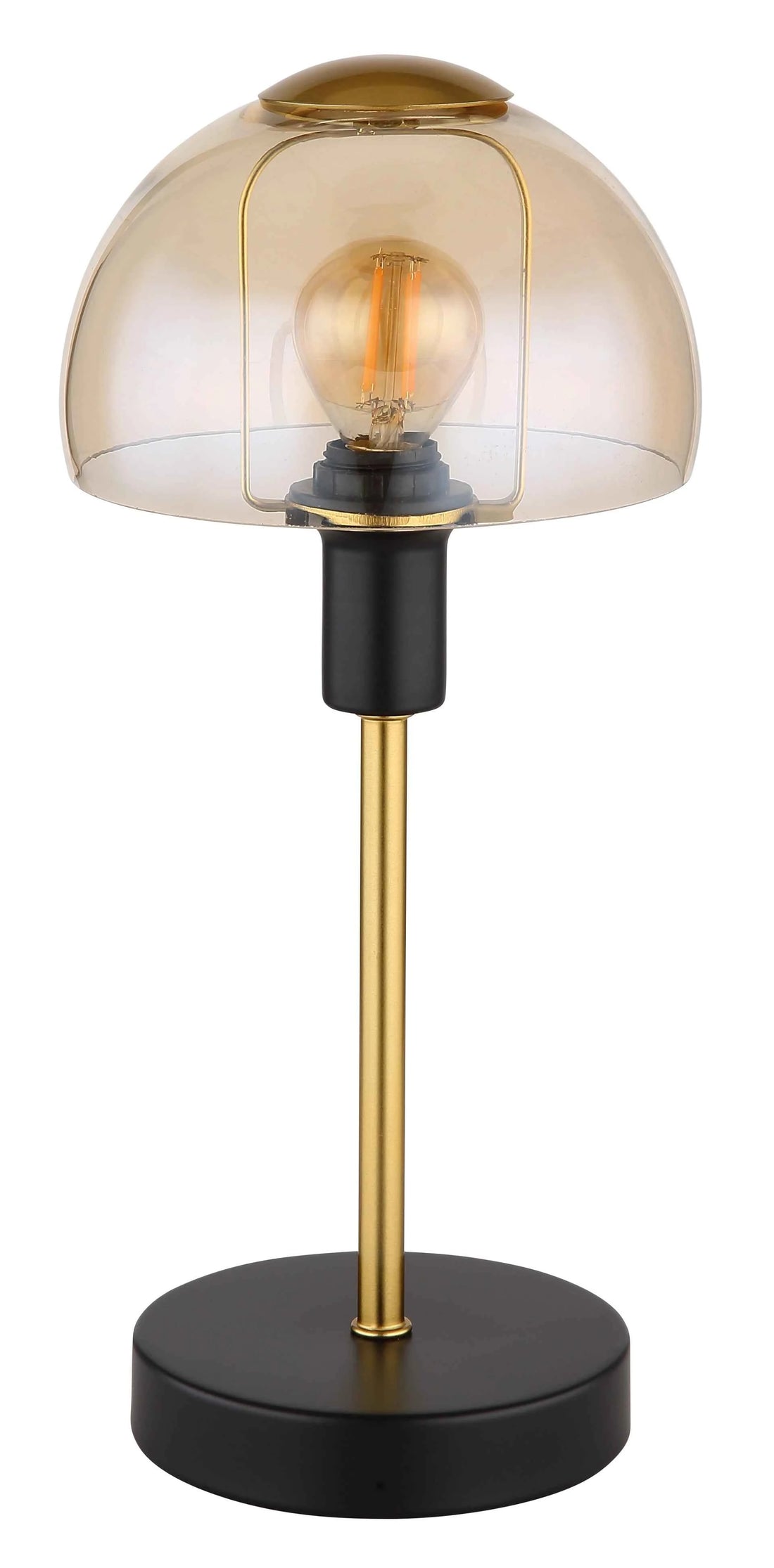 GLOBO Table Lamp Black Gold Amber Glass E14 21914A | Buy in Kenya | Red Rhino
