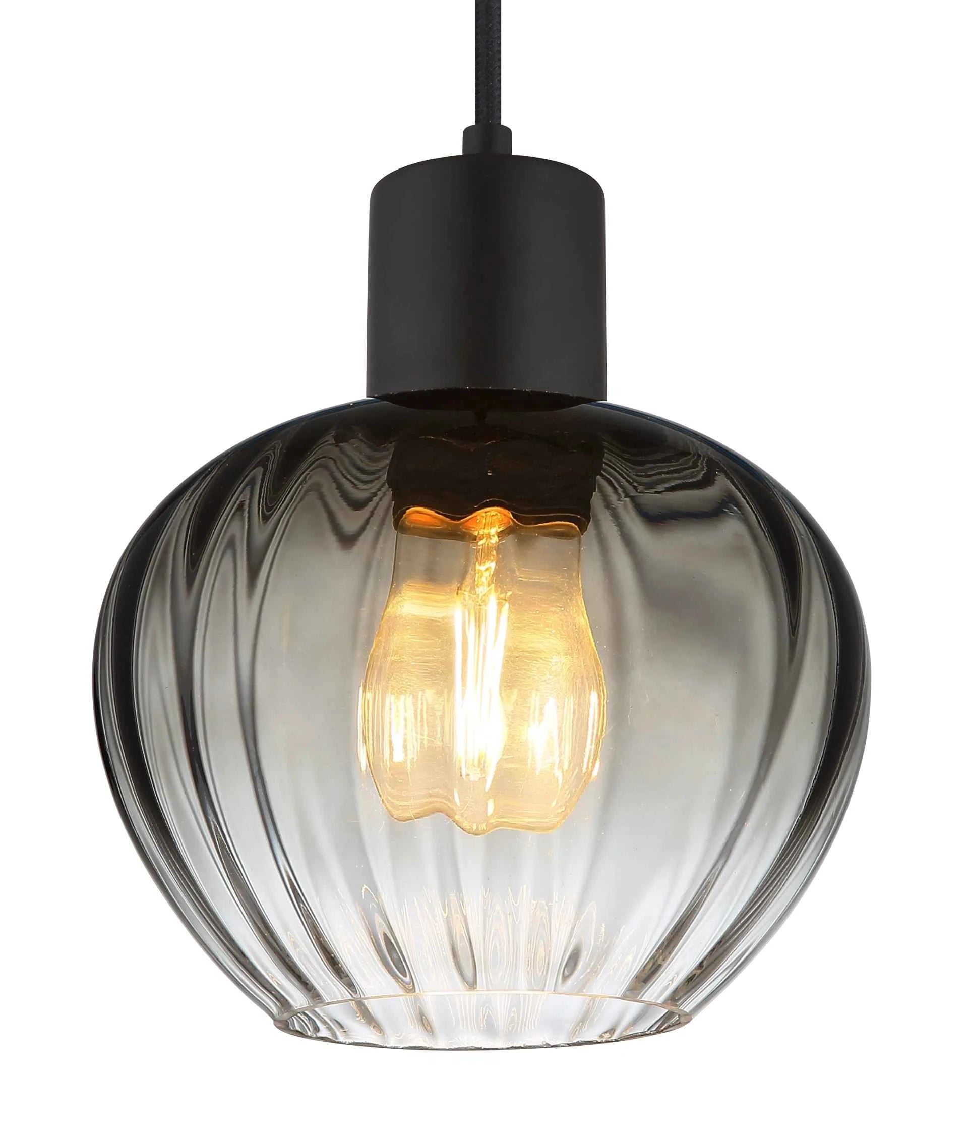 GLOBO Pendant Light Black Smoked Glass E27 30130108 | Buy in Kenya | Red Rhino