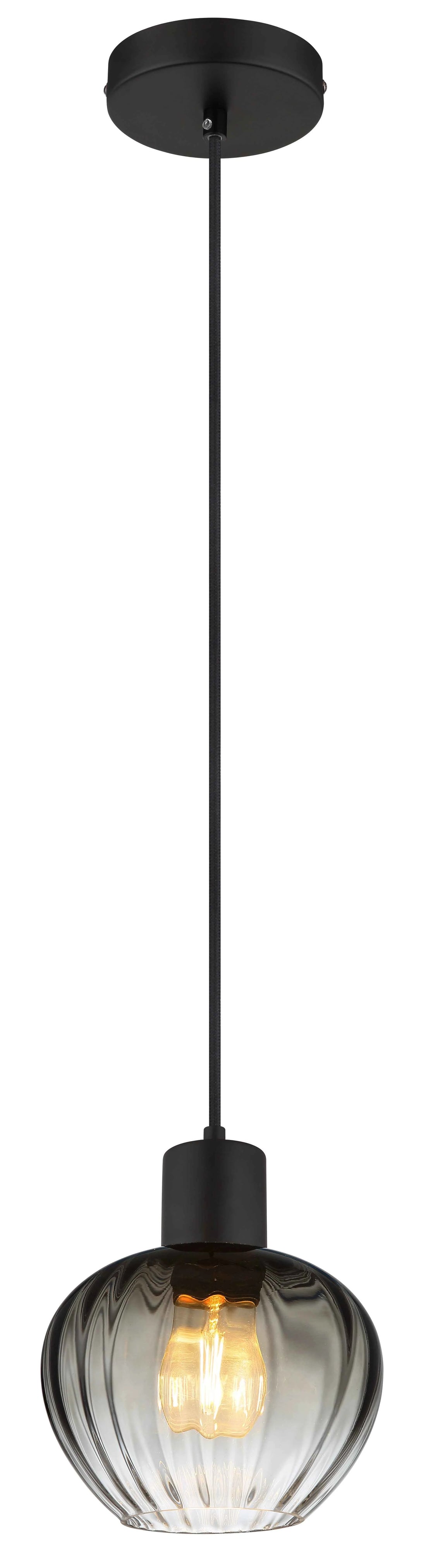 GLOBO Pendant Light Black Smoked Glass E27 30130108 | Buy in Kenya | Red Rhino