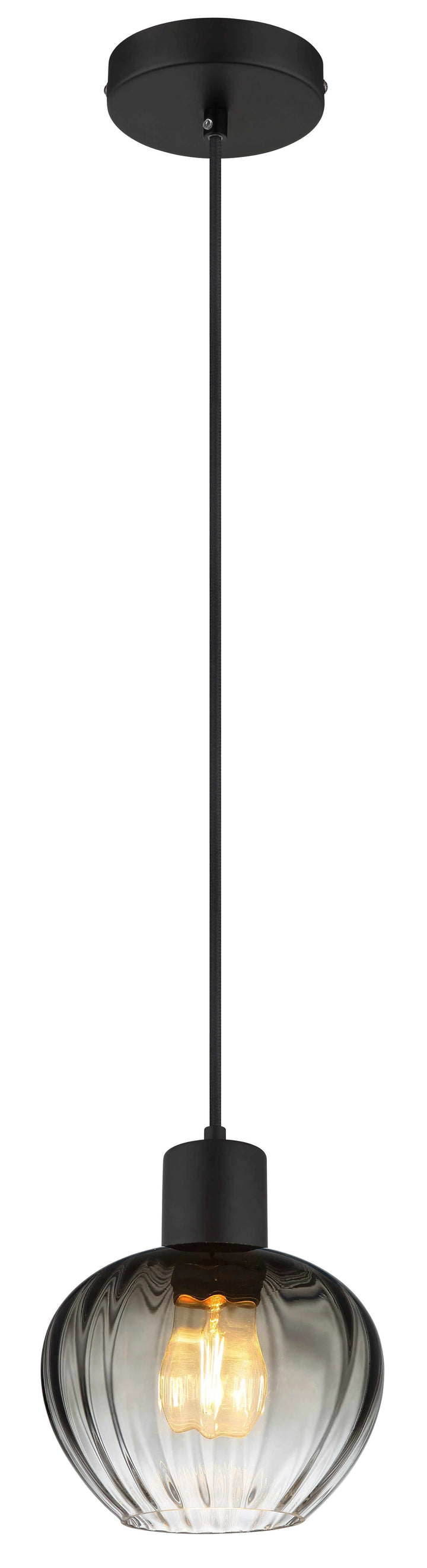 GLOBO Pendant Light Black Smoked Glass E27 30130108 | Buy in Kenya | Red Rhino