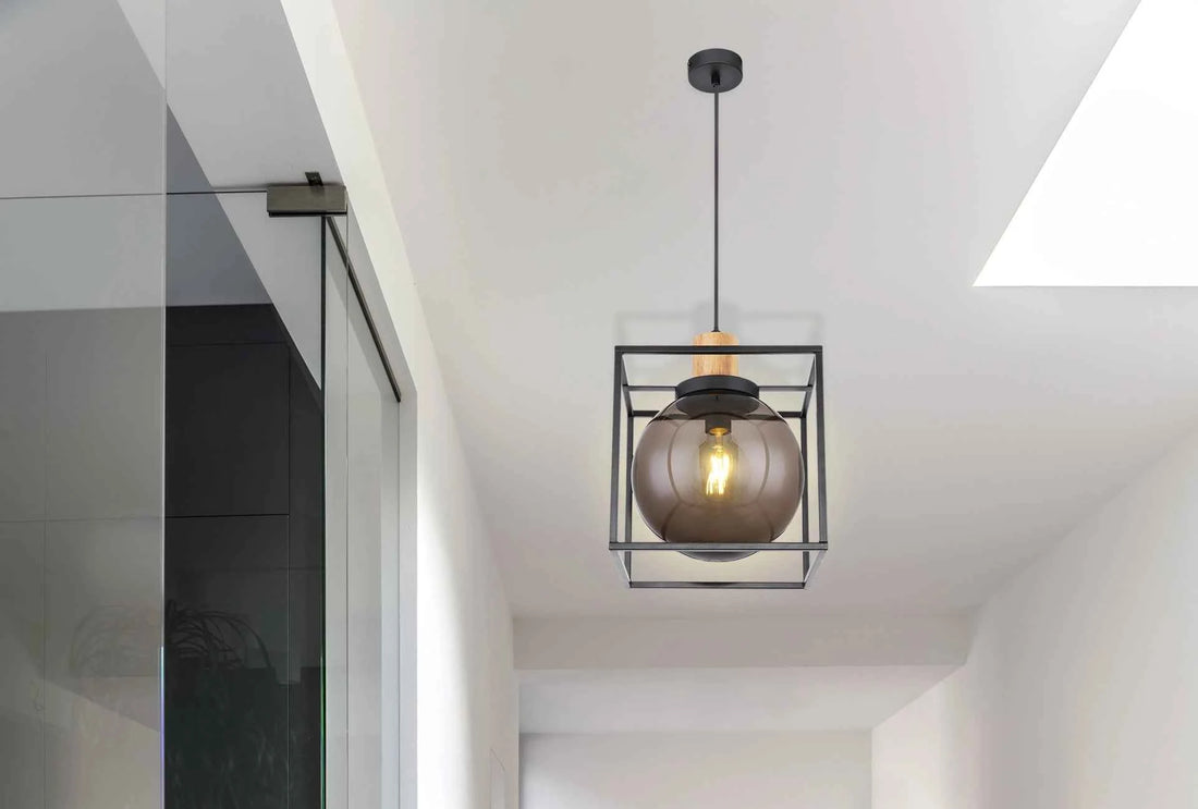 GLOBO Pendant Light Black Natural Wood LED E27 33815H | Buy in Kenya | Red Rhino