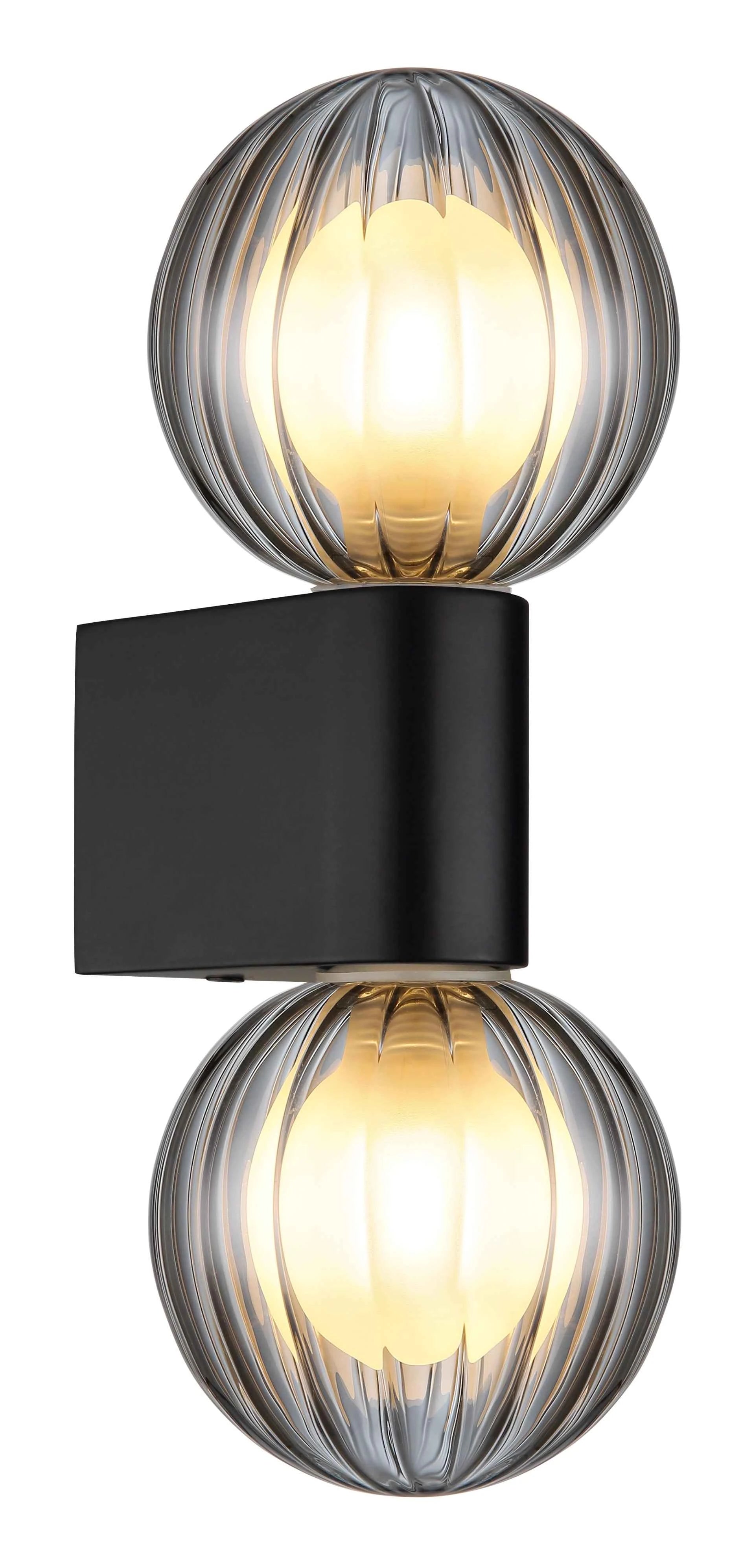 GLOBO Wall Light Black Smoked Glass 2xG9 IP44 41928-2 | Buy in Kenya | Red Rhino