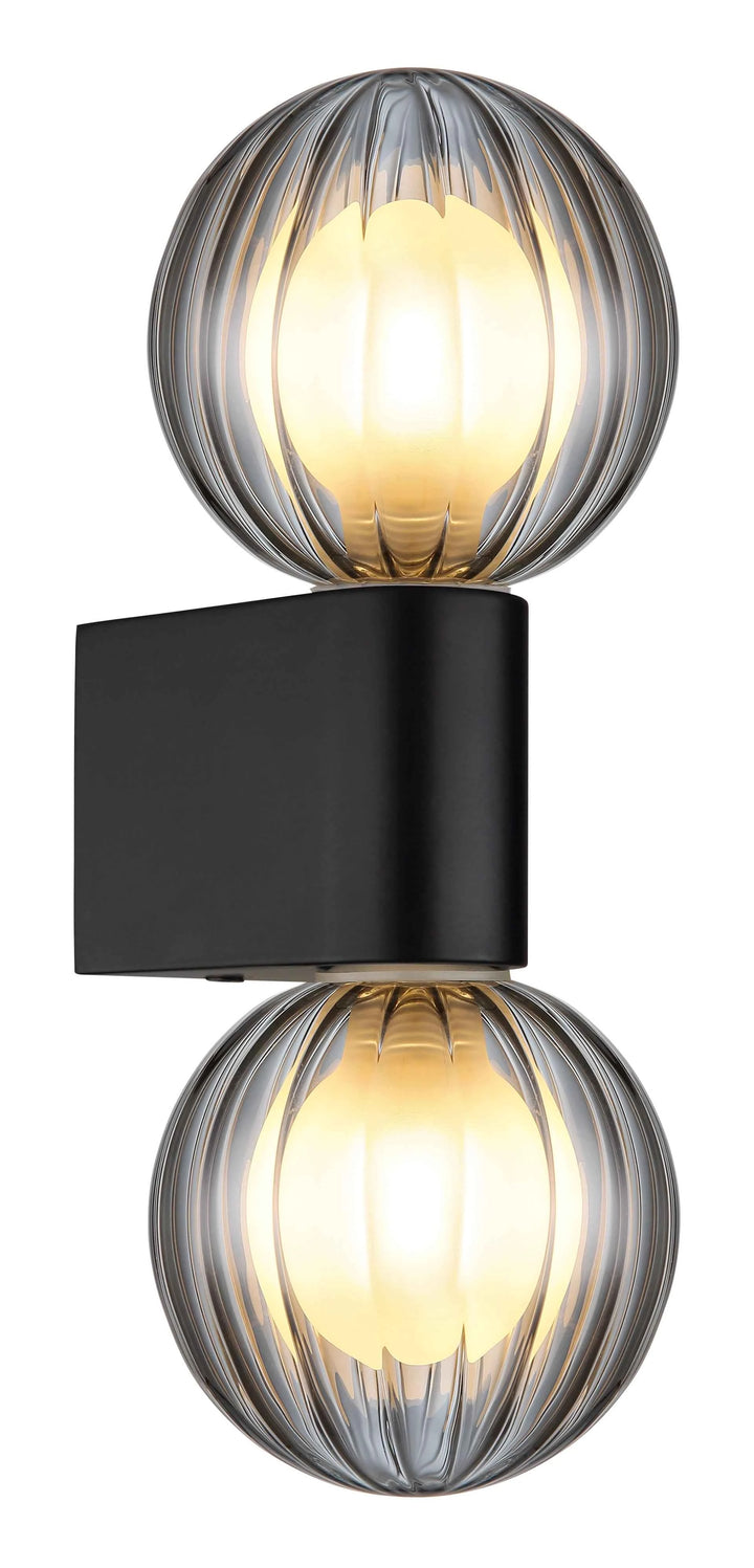 GLOBO Wall Light Black Smoked Glass 2xG9 IP44 41928-2 | Buy in Kenya | Red Rhino