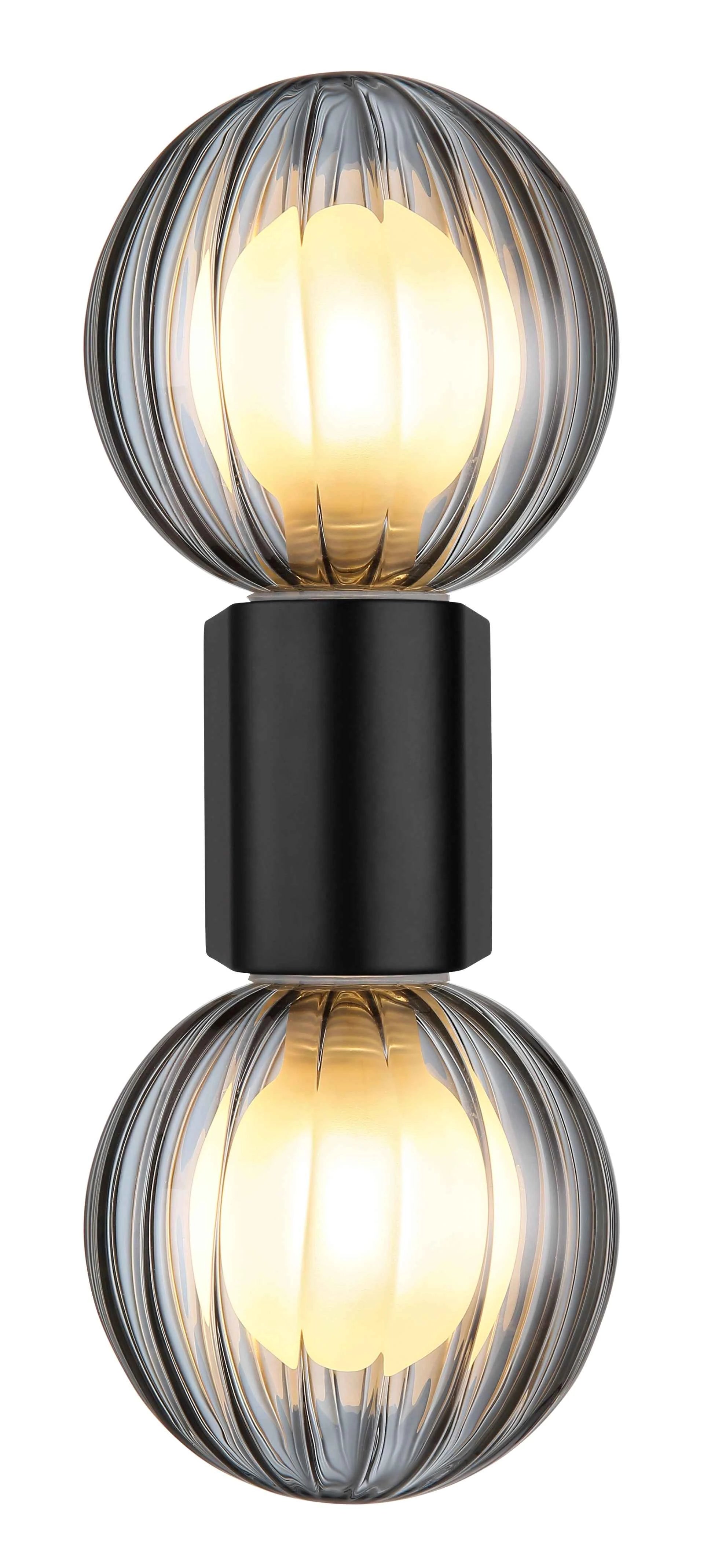 GLOBO Wall Light Black Smoked Glass 2xG9 IP44 41928-2 | Buy in Kenya | Red Rhino
