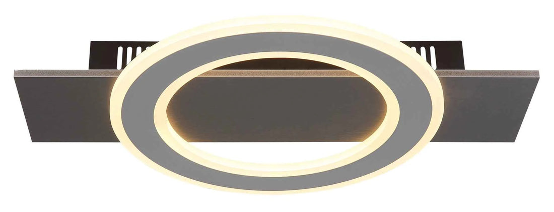 GLOBO Ceiling Light Anthracite Grey Opal LED 18W 48034-18 | Buy in Kenya | Red Rhino