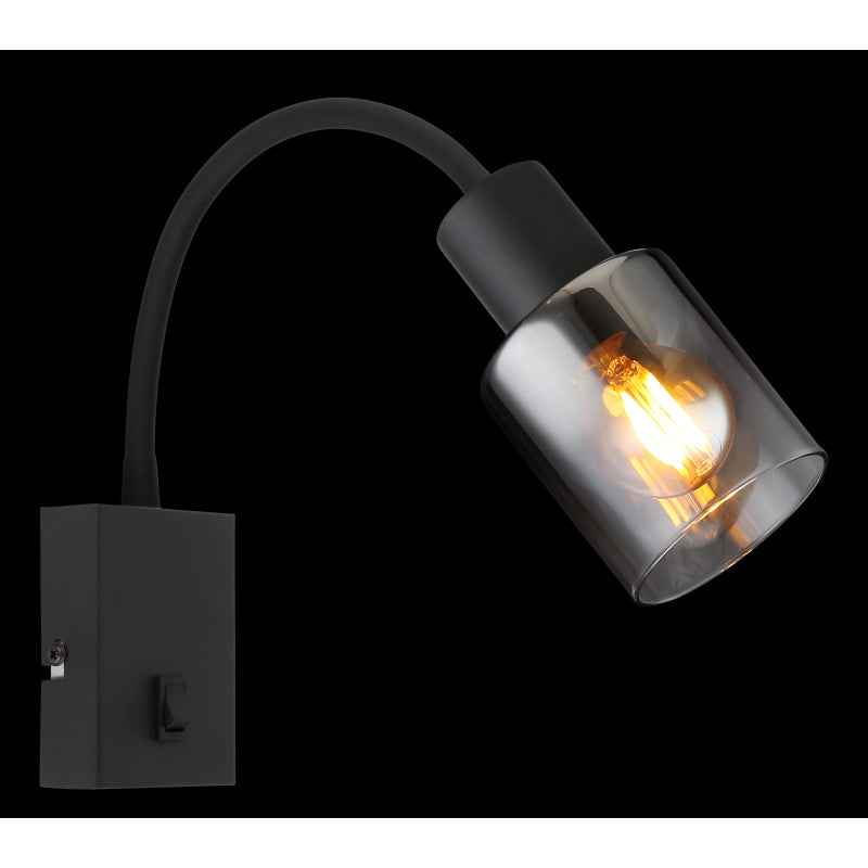 GLOBO Wall Light Black Smoked Glass E14 54308W | Buy in Kenya | Red Rhino