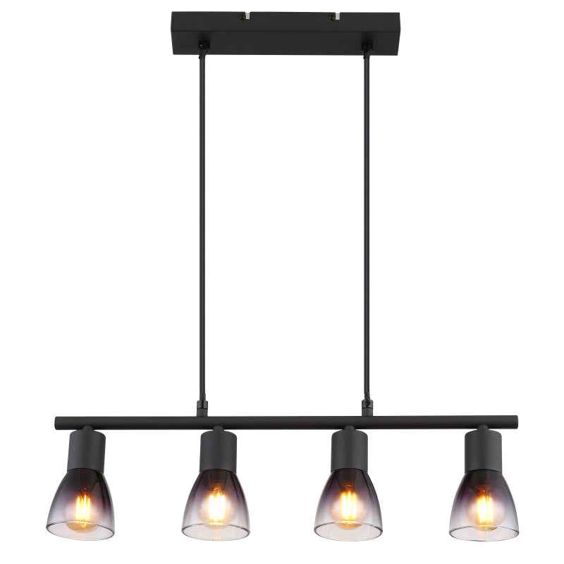 GLOBO Pendant Light Black Smoked Glass 4xE14 54312-4H | Buy in Kenya | Red Rhino