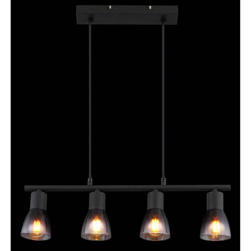 GLOBO Pendant Light Black Smoked Glass 4xE14 54312-4H | Buy in Kenya | Red Rhino