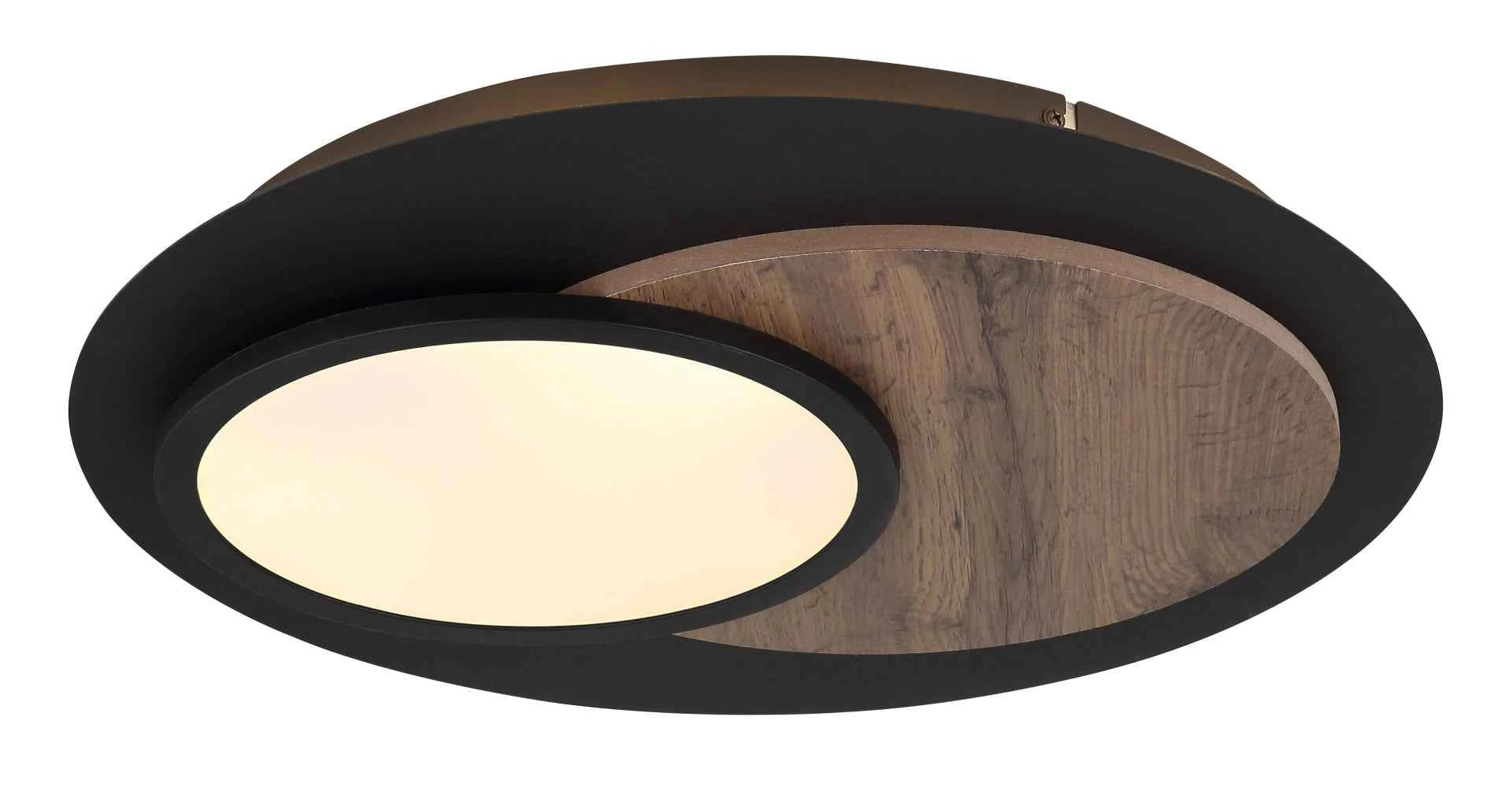 GLOBO Ceiling Light Black Dark Wood LED 24W 3000K 67351-24 | Buy in Kenya | Red Rhino