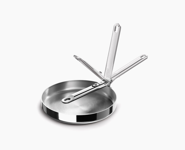 Joseph Joseph Space Steel 24cm Stainless-Steel Frying Pan 1000025 - official product image 1
