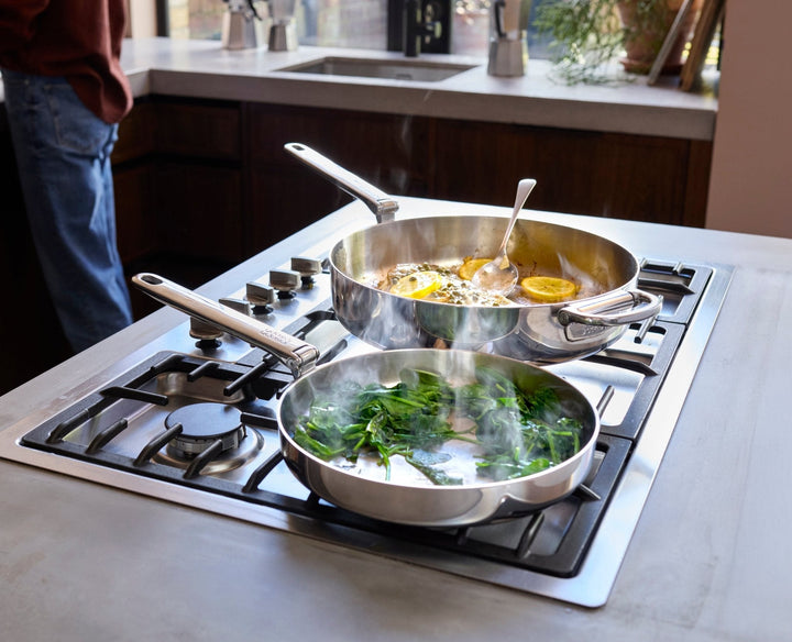Joseph Joseph Space Steel 24cm Stainless-Steel Frying Pan 1000025 - official product image 2