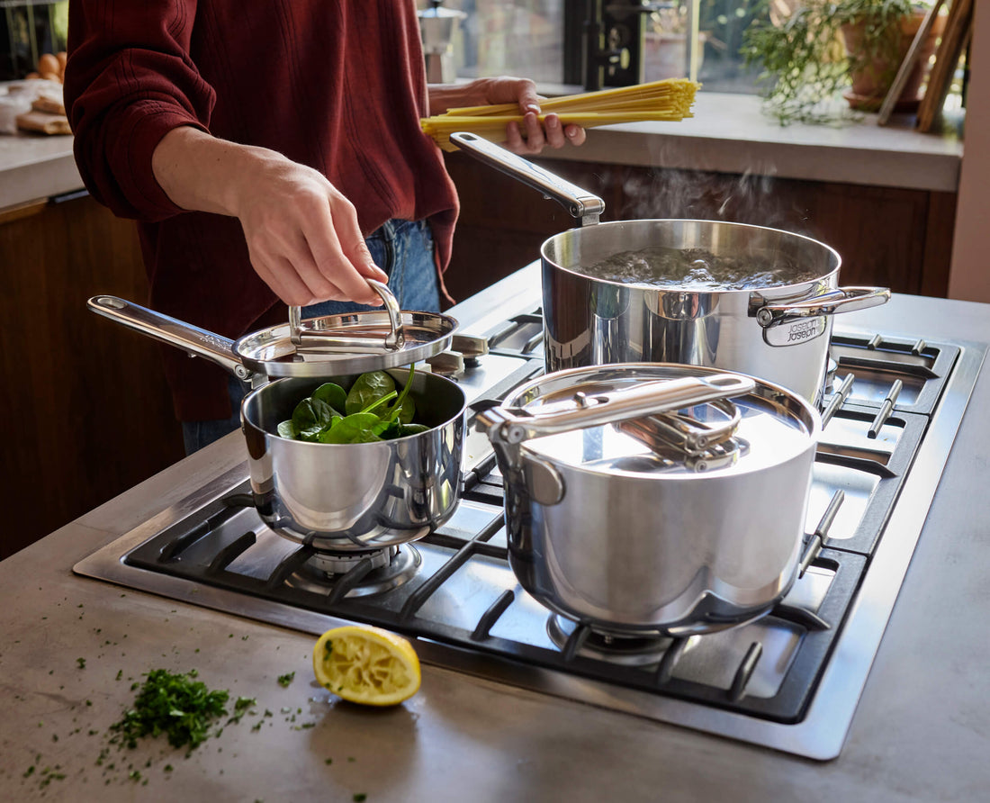 Joseph Joseph Space Steel 3-Pan Stainless-Steel Saucepan Set 1000031 - official product image 3