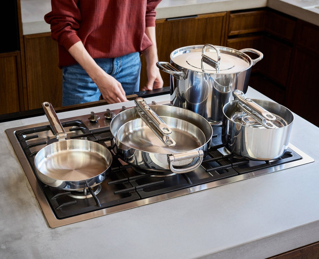 Joseph Joseph Space Steel 6-Piece Stainless-Steel Cookware Set 1000033 - official product image 2