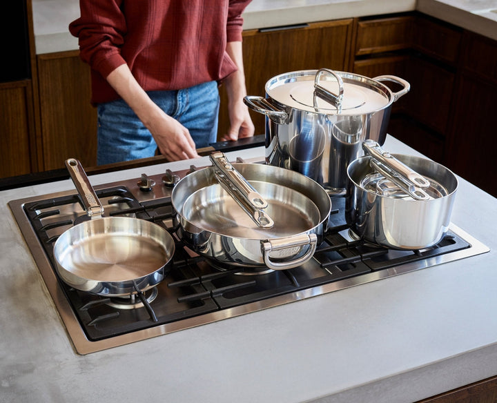 Joseph Joseph Space Steel 6-Piece Stainless-Steel Cookware Set 1000033 - official product image 2