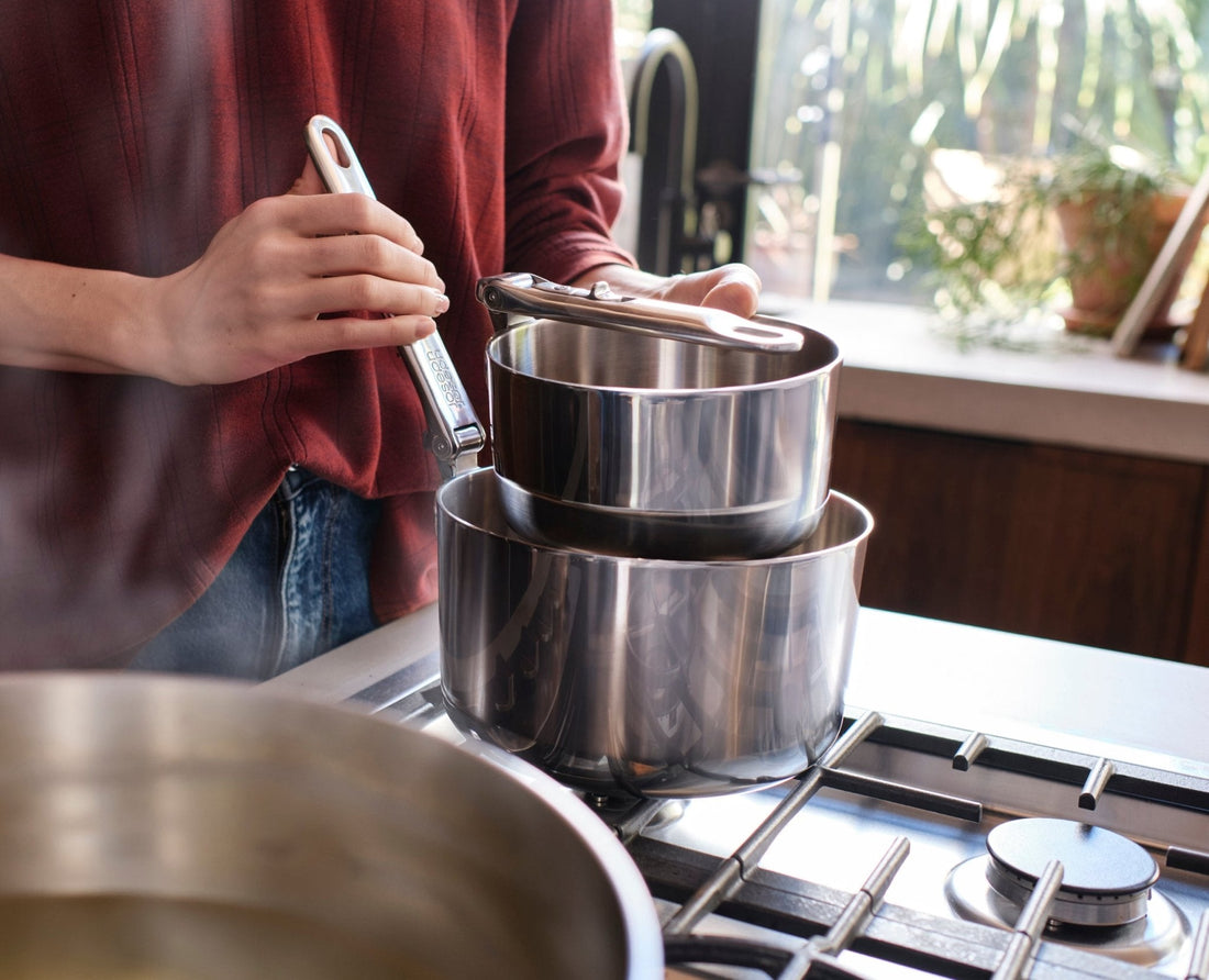 Joseph Joseph Space Steel 6-Piece Stainless-Steel Cookware Set 1000033 - official product image 5