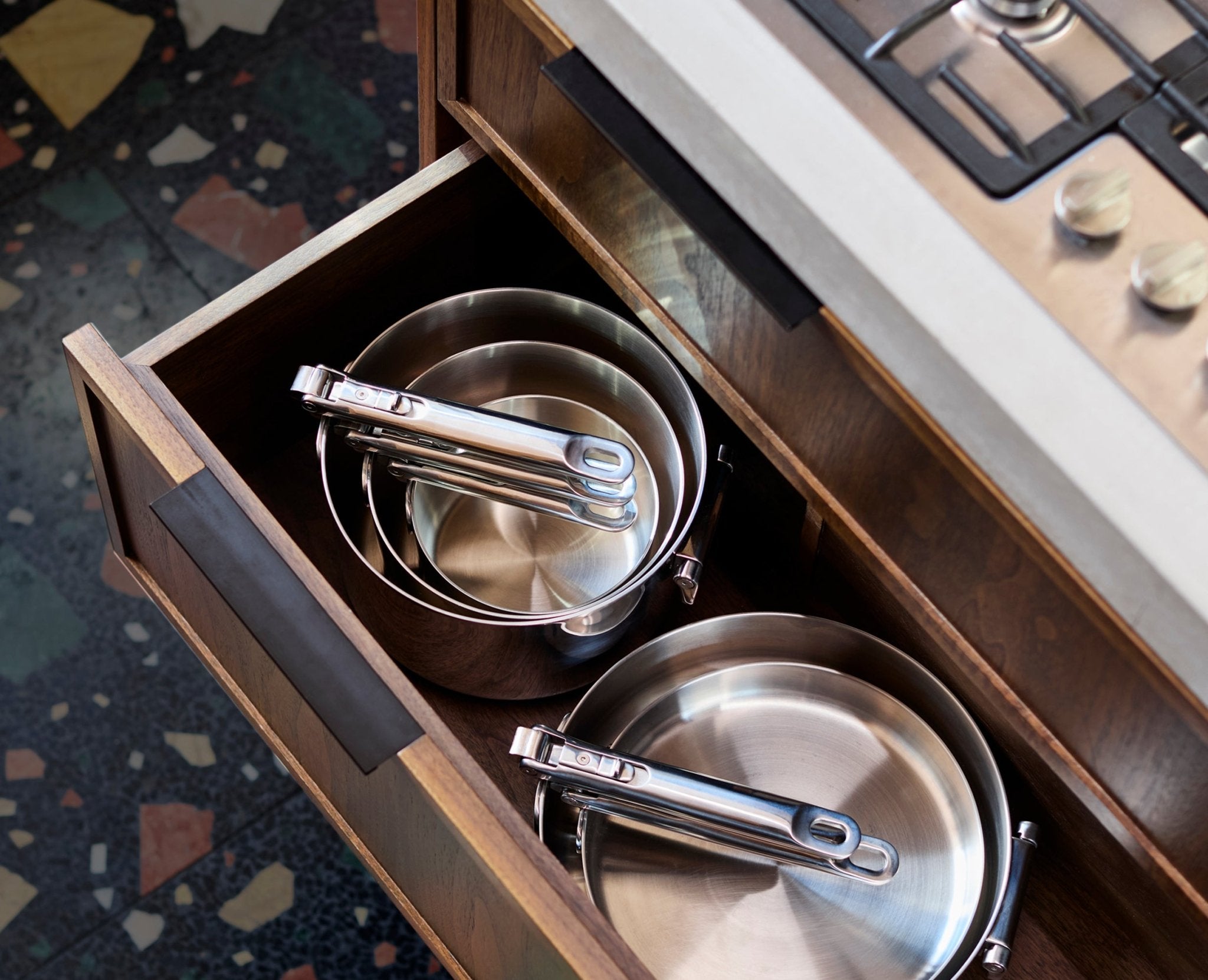 Joseph Joseph Space Steel 6-Piece Stainless-Steel Cookware Set 1000033 - official product image 6